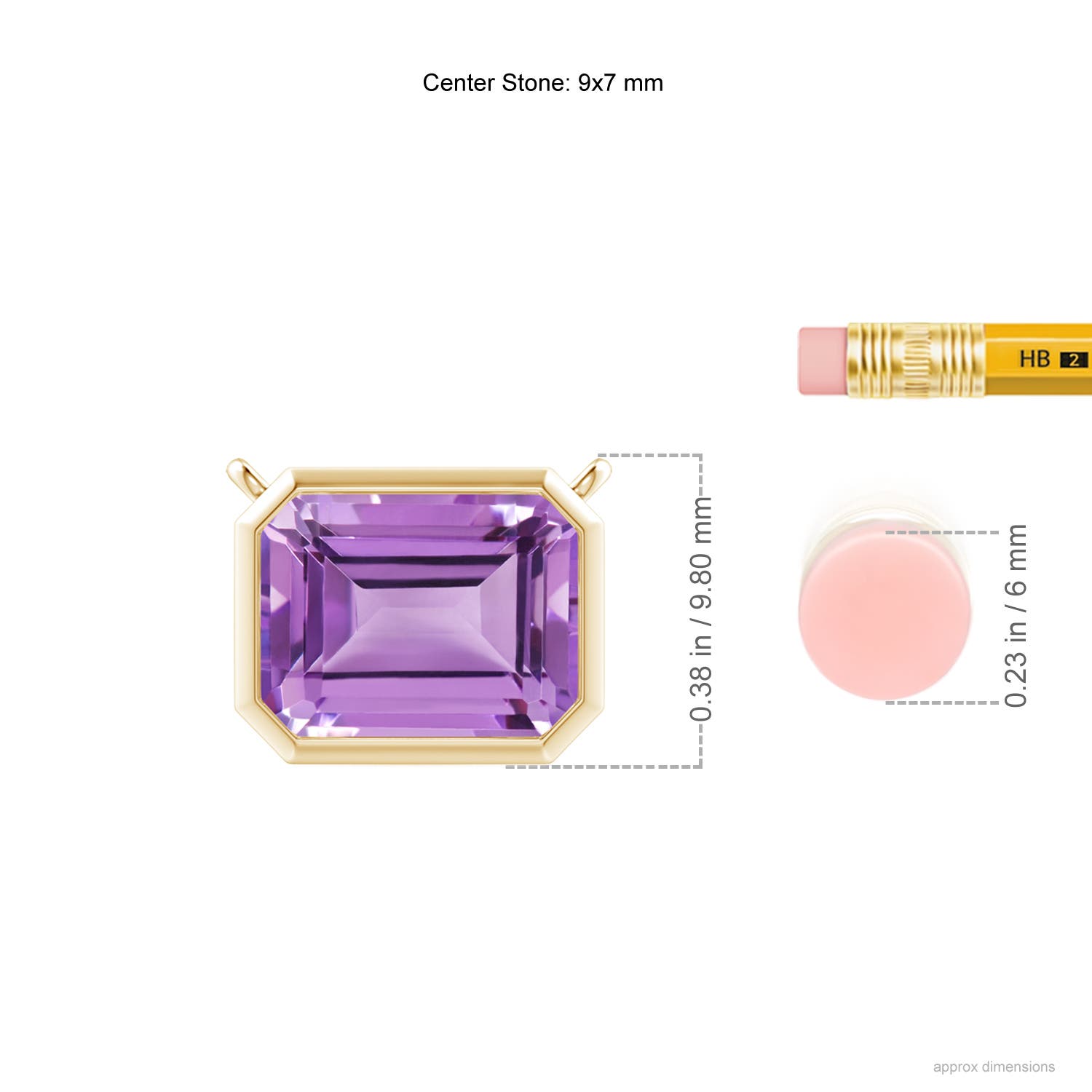 A - Amethyst / 2.2 CT / 14 KT Yellow Gold