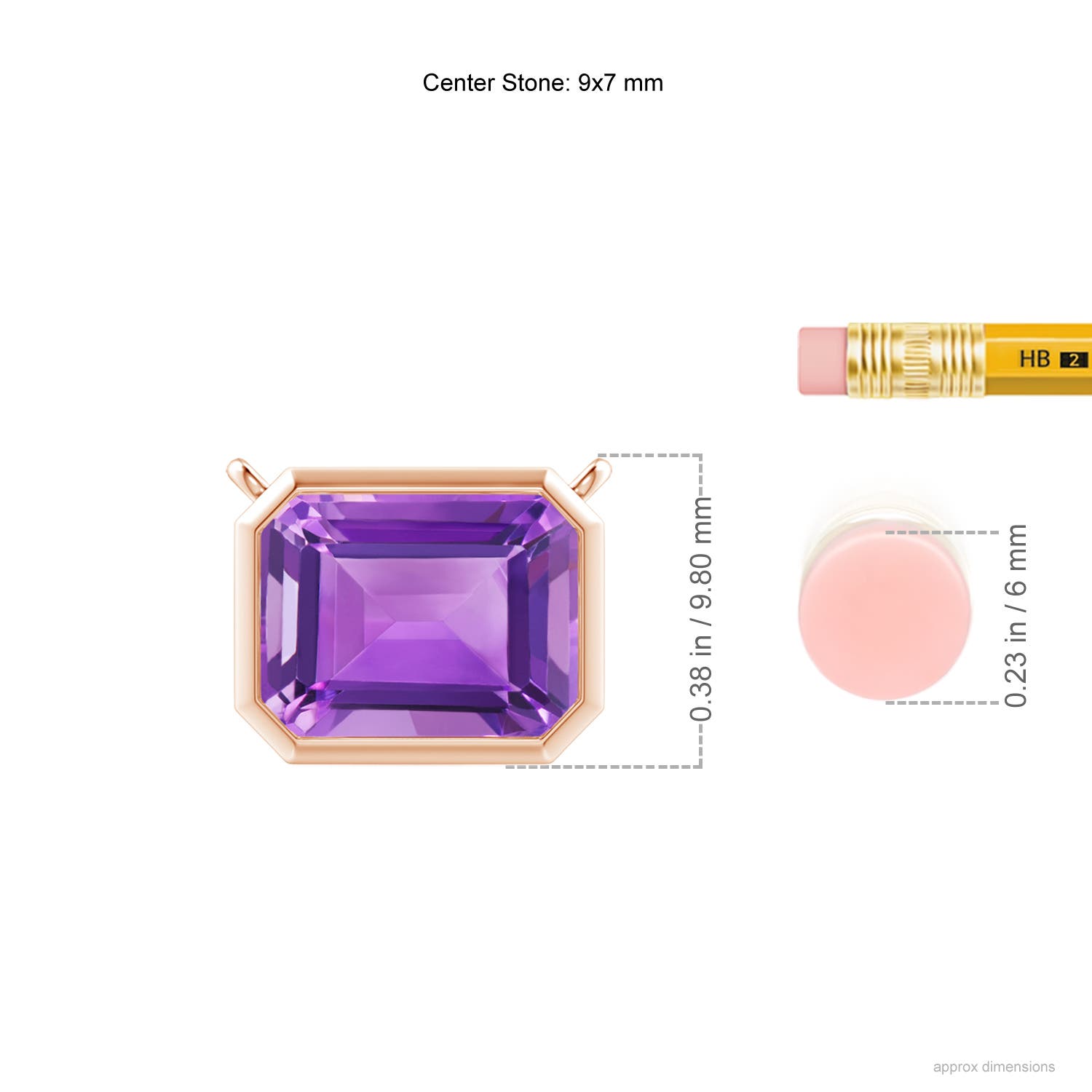 AA - Amethyst / 2.2 CT / 14 KT Rose Gold