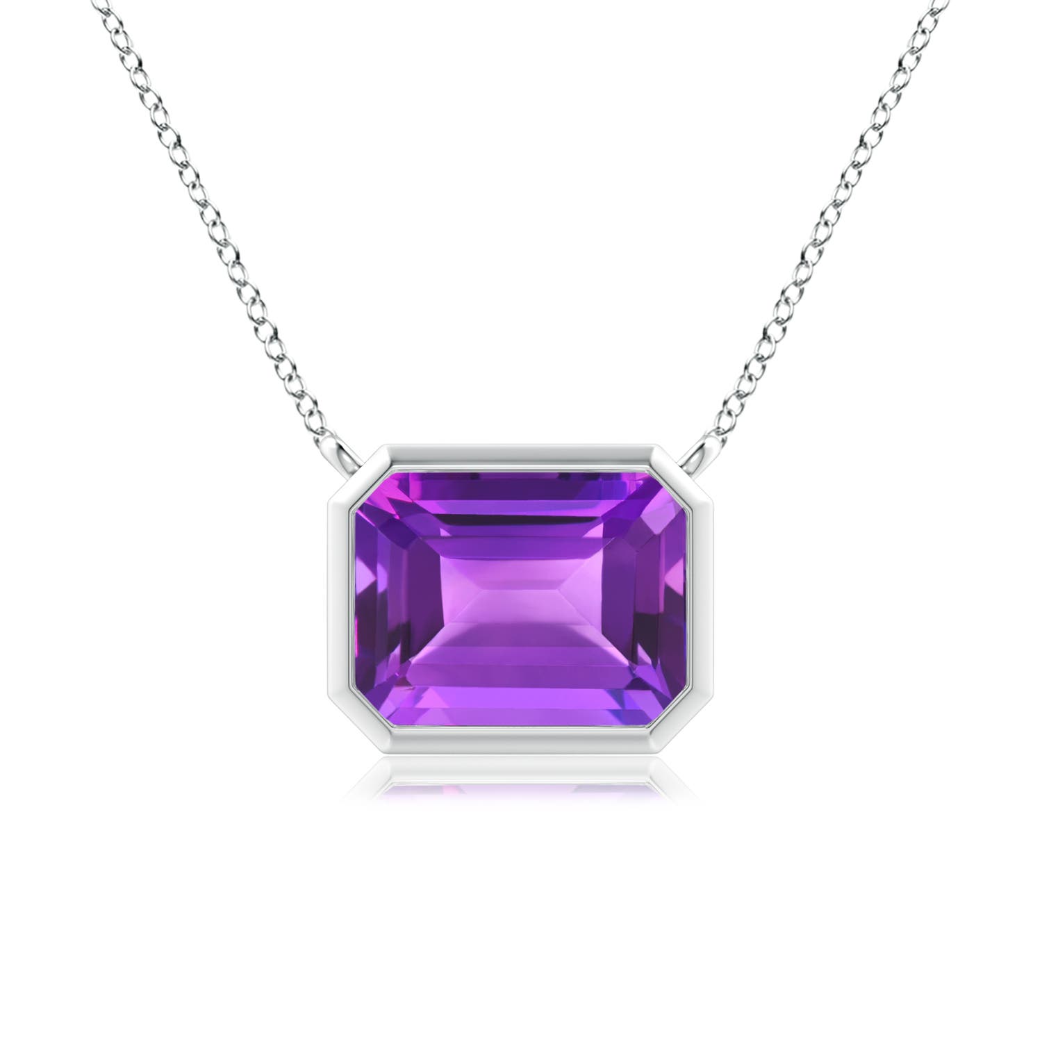 AAA - Amethyst / 2.2 CT / 14 KT White Gold