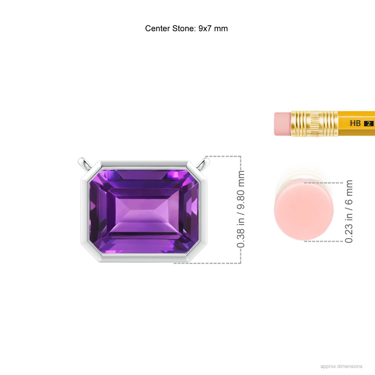 AAAA - Amethyst / 2.2 CT / 14 KT White Gold