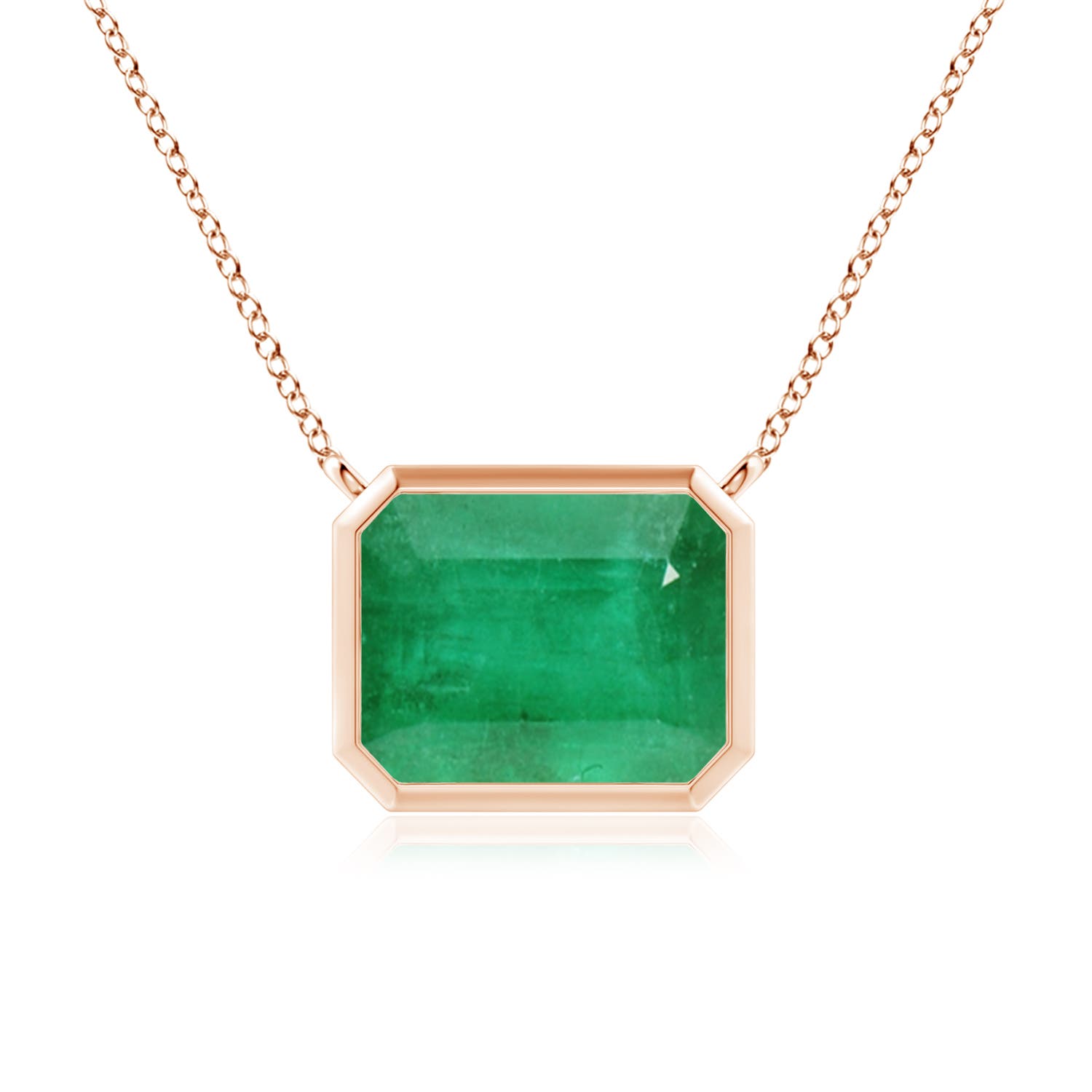 A - Emerald / 2.85 CT / 14 KT Rose Gold