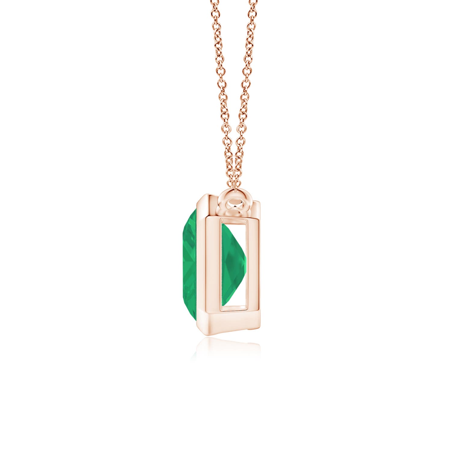 A - Emerald / 2.85 CT / 14 KT Rose Gold