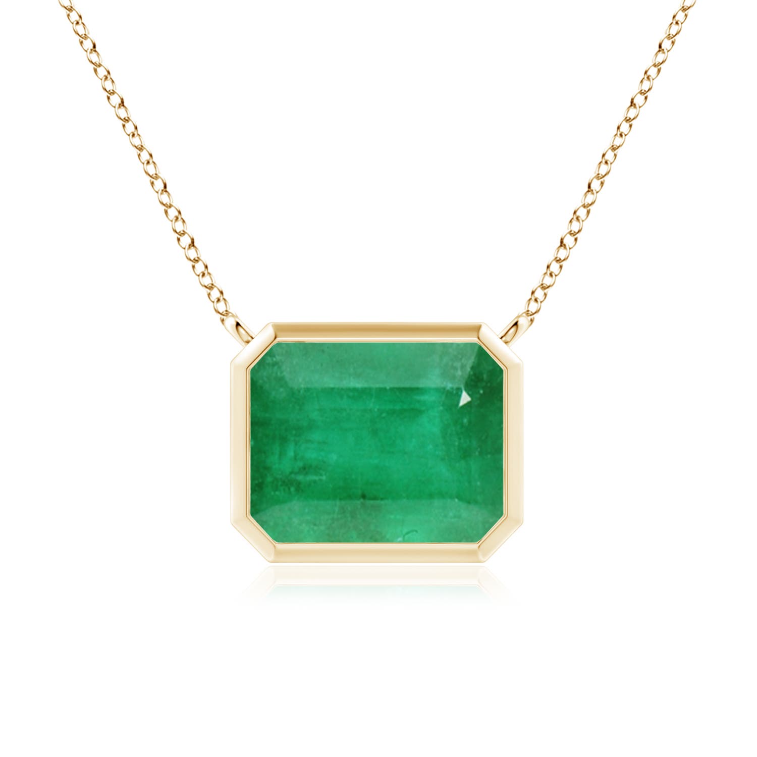 A - Emerald / 2.85 CT / 14 KT Yellow Gold