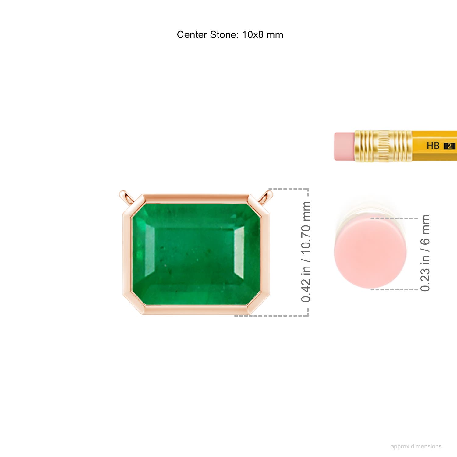 AA - Emerald / 2.85 CT / 14 KT Rose Gold