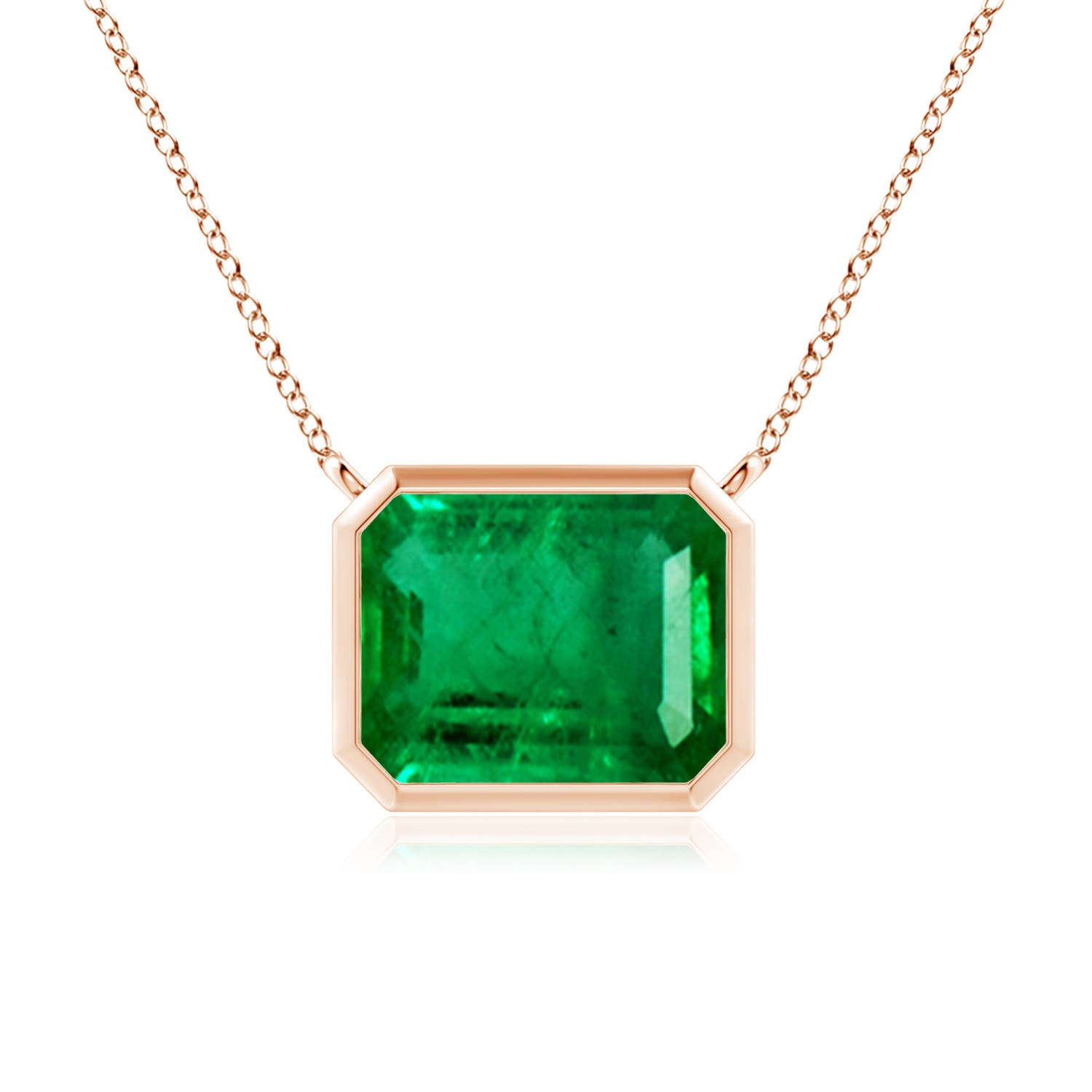 AAA - Emerald / 2.85 CT / 14 KT Rose Gold