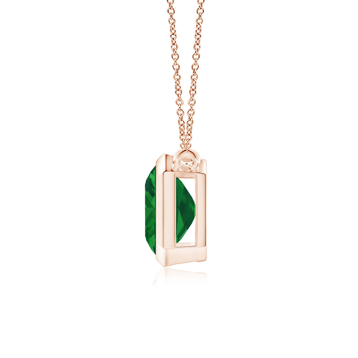 AAA - Emerald / 2.85 CT / 14 KT Rose Gold