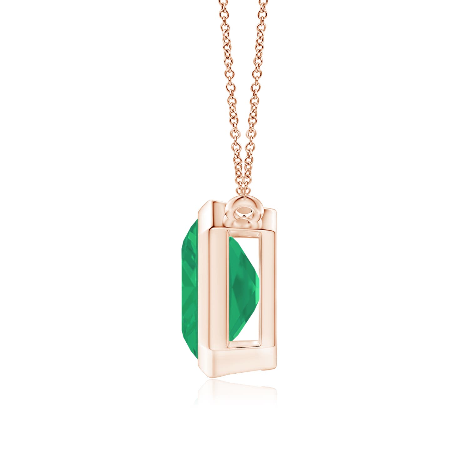 A - Emerald / 5.75 CT / 14 KT Rose Gold