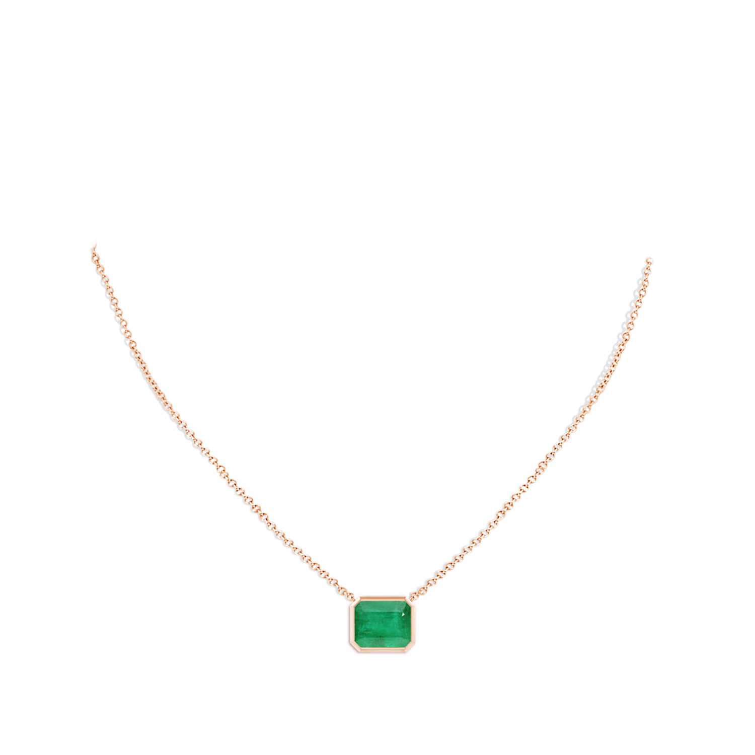 A - Emerald / 5.75 CT / 14 KT Rose Gold