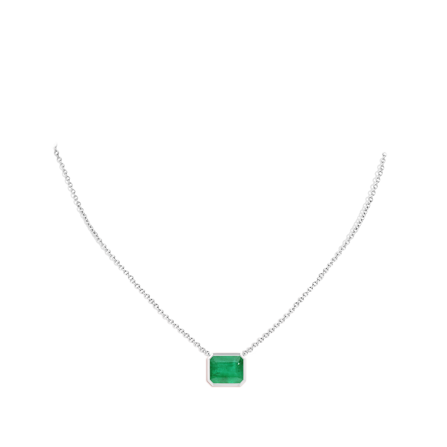 A - Emerald / 5.75 CT / 14 KT White Gold