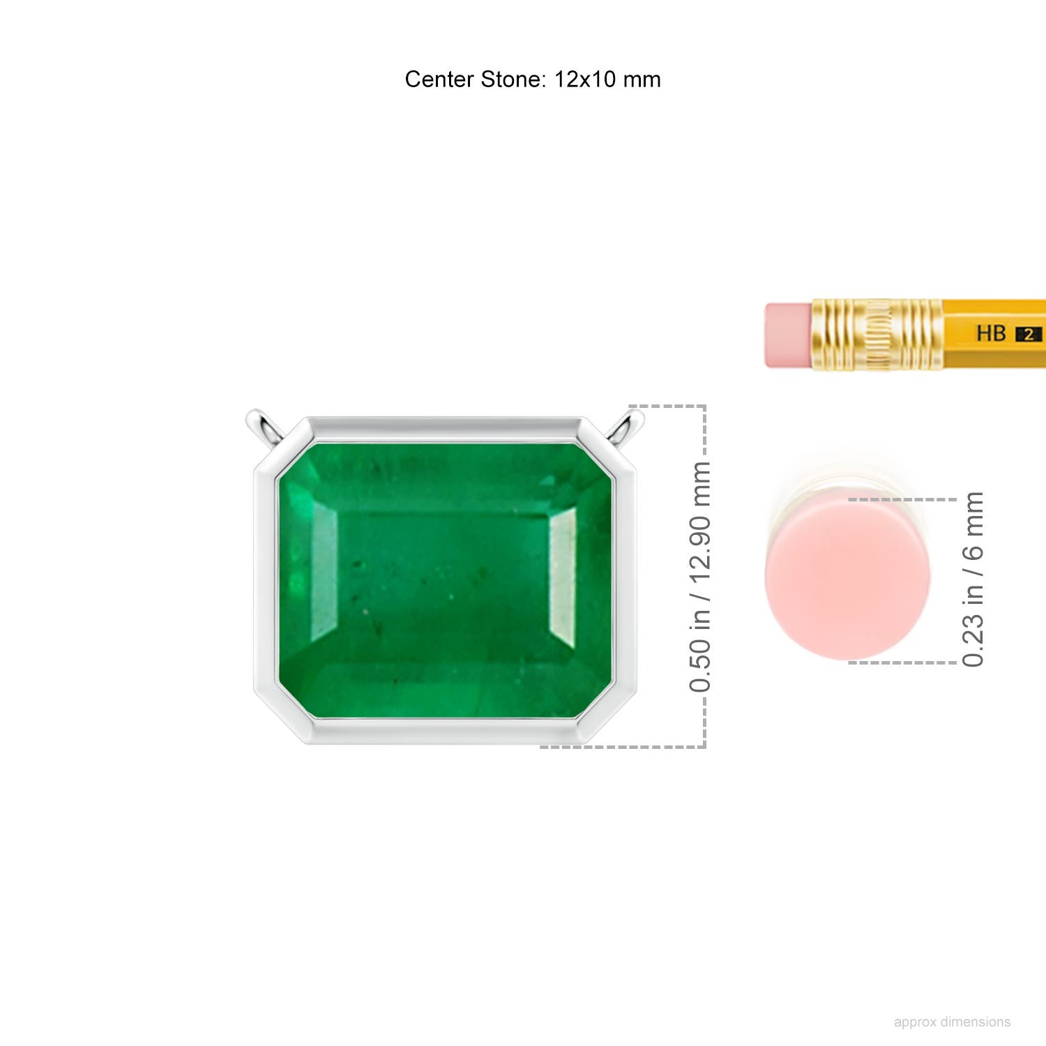 AA - Emerald / 5.75 CT / 14 KT White Gold