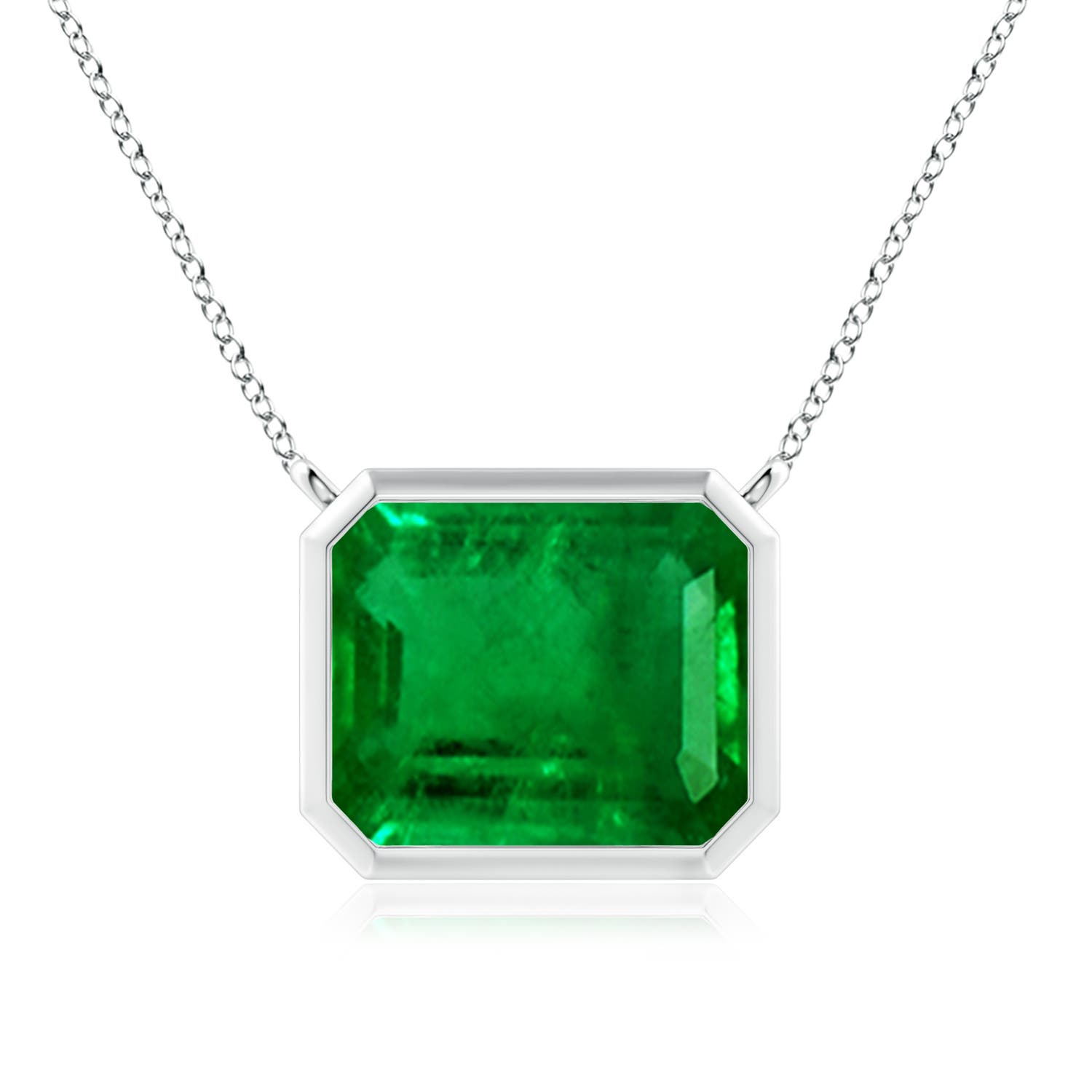 AAAA - Emerald / 5.75 CT / 14 KT White Gold