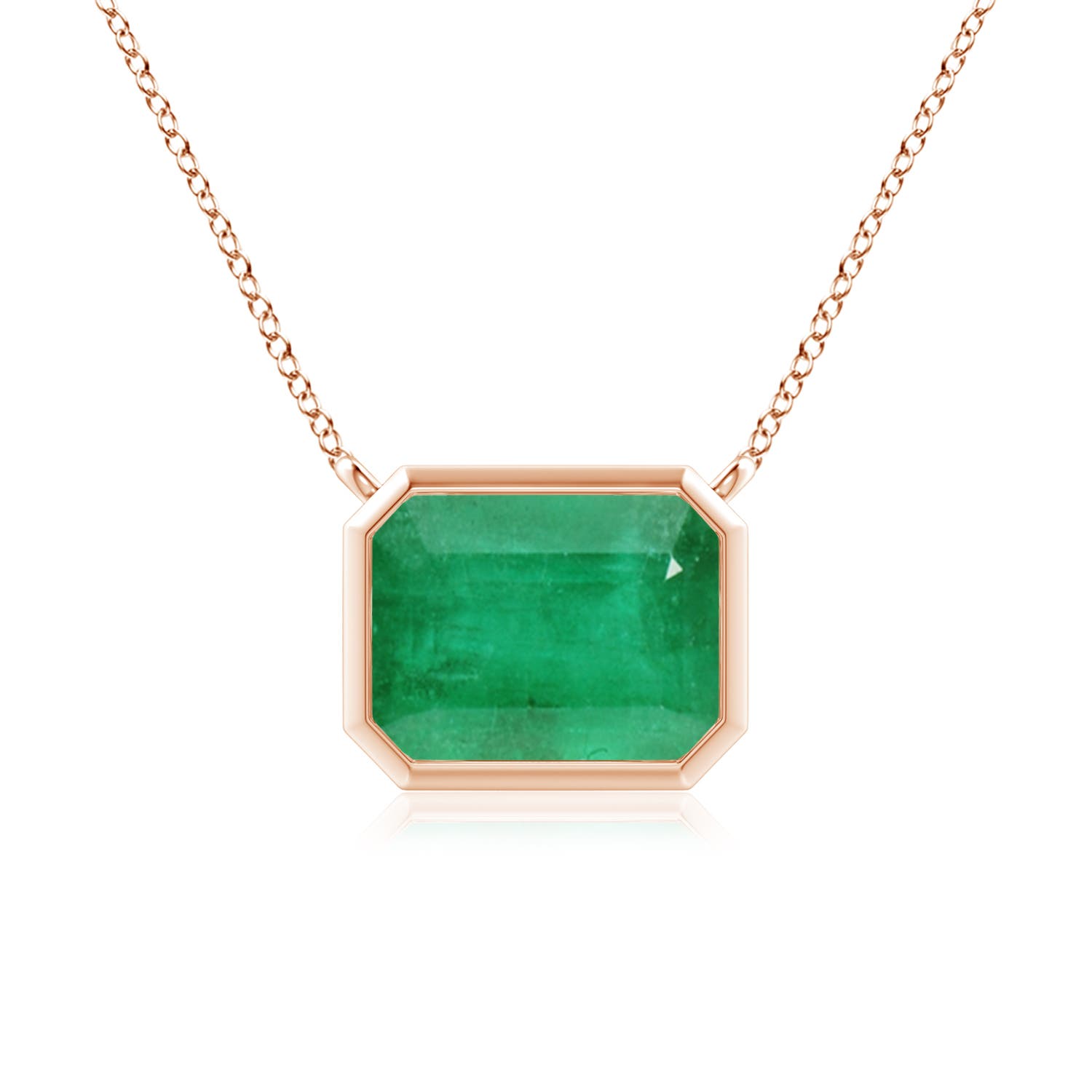 A - Emerald / 2.25 CT / 14 KT Rose Gold