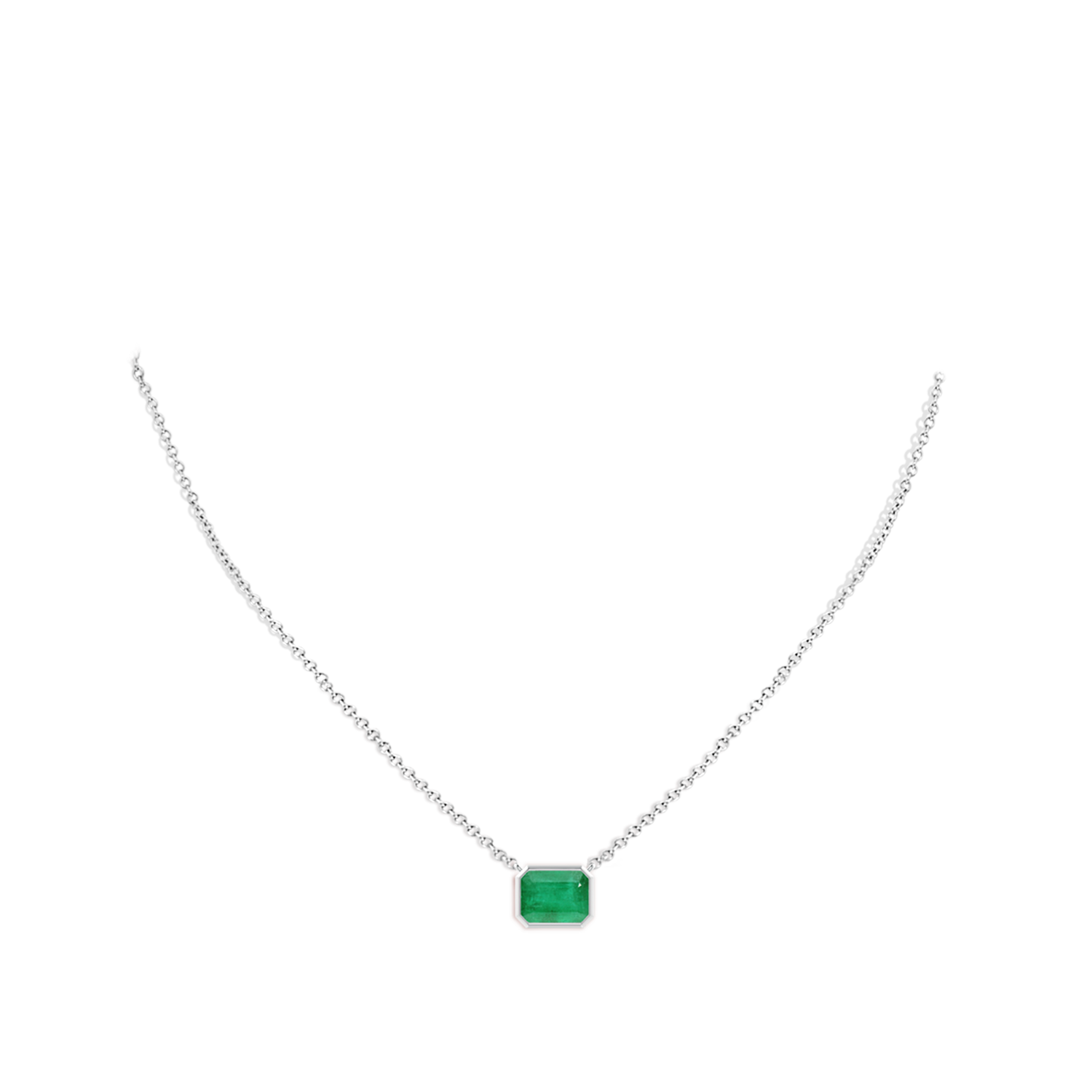 A - Emerald / 2.25 CT / 14 KT White Gold