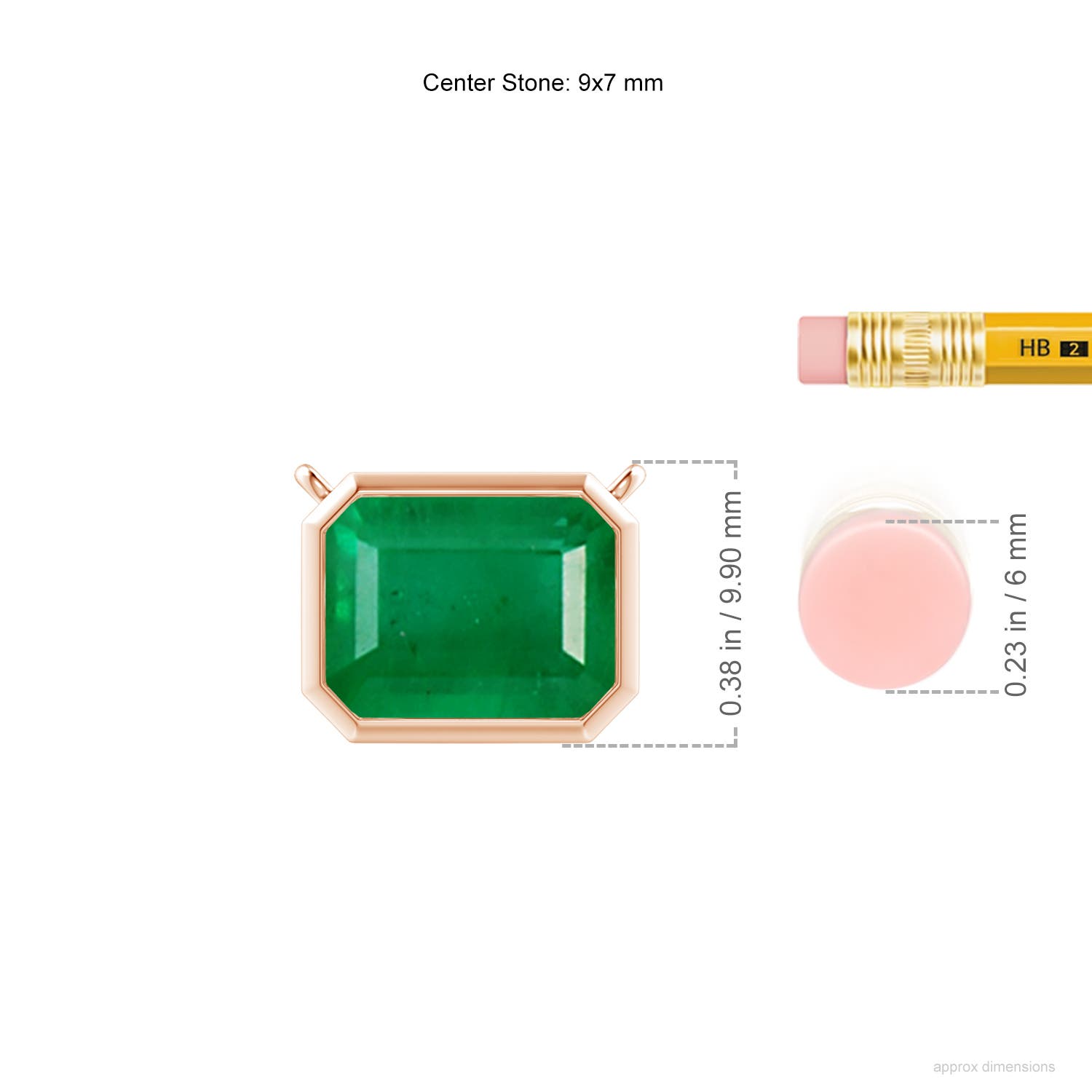 AA - Emerald / 2.25 CT / 14 KT Rose Gold