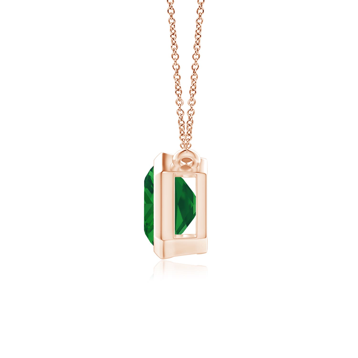 AAA - Emerald / 2.25 CT / 14 KT Rose Gold