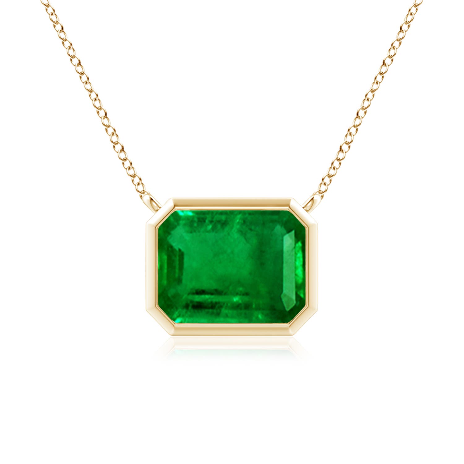 AAAA - Emerald / 2.25 CT / 14 KT Yellow Gold