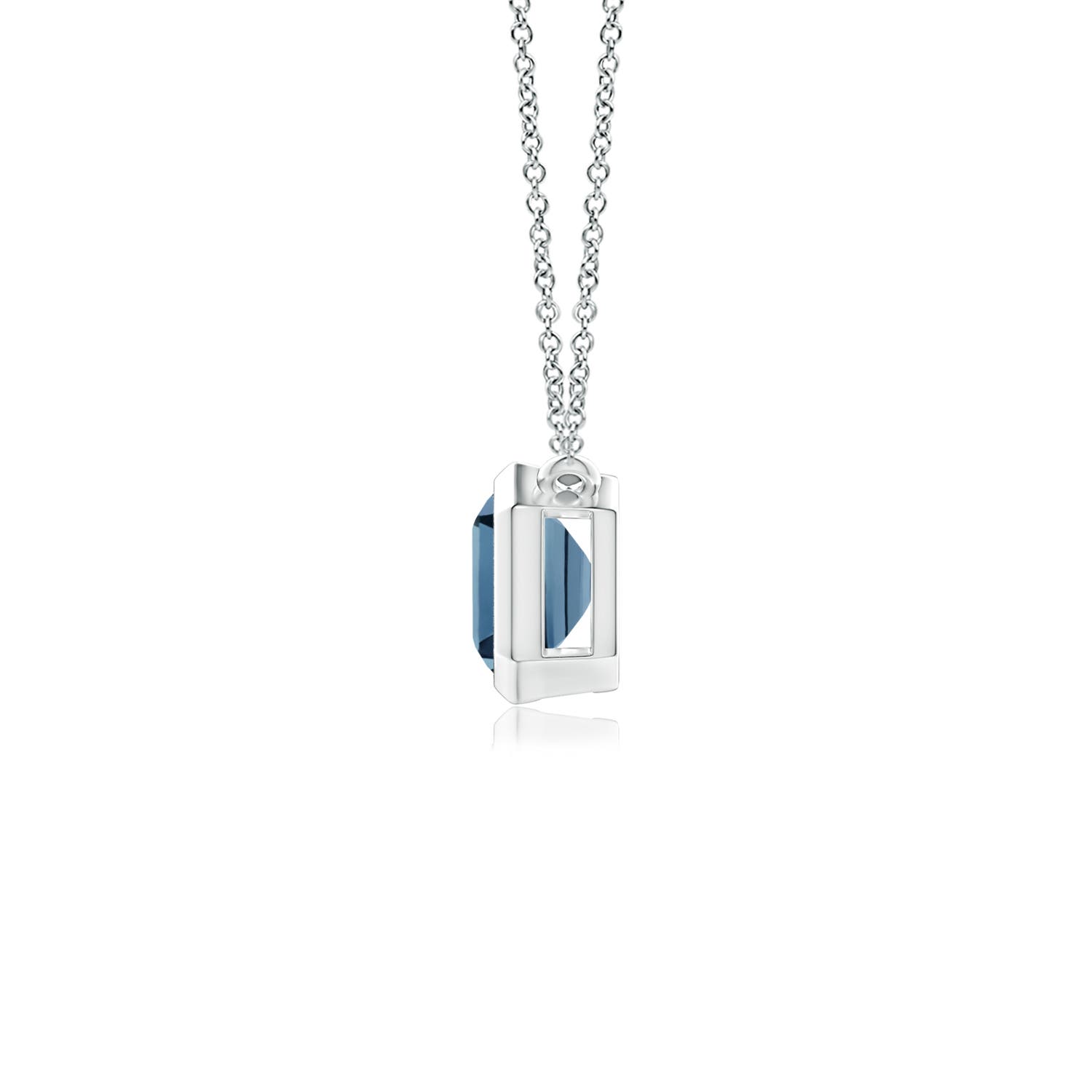 A - London Blue Topaz / 1.2 CT / 14 KT White Gold