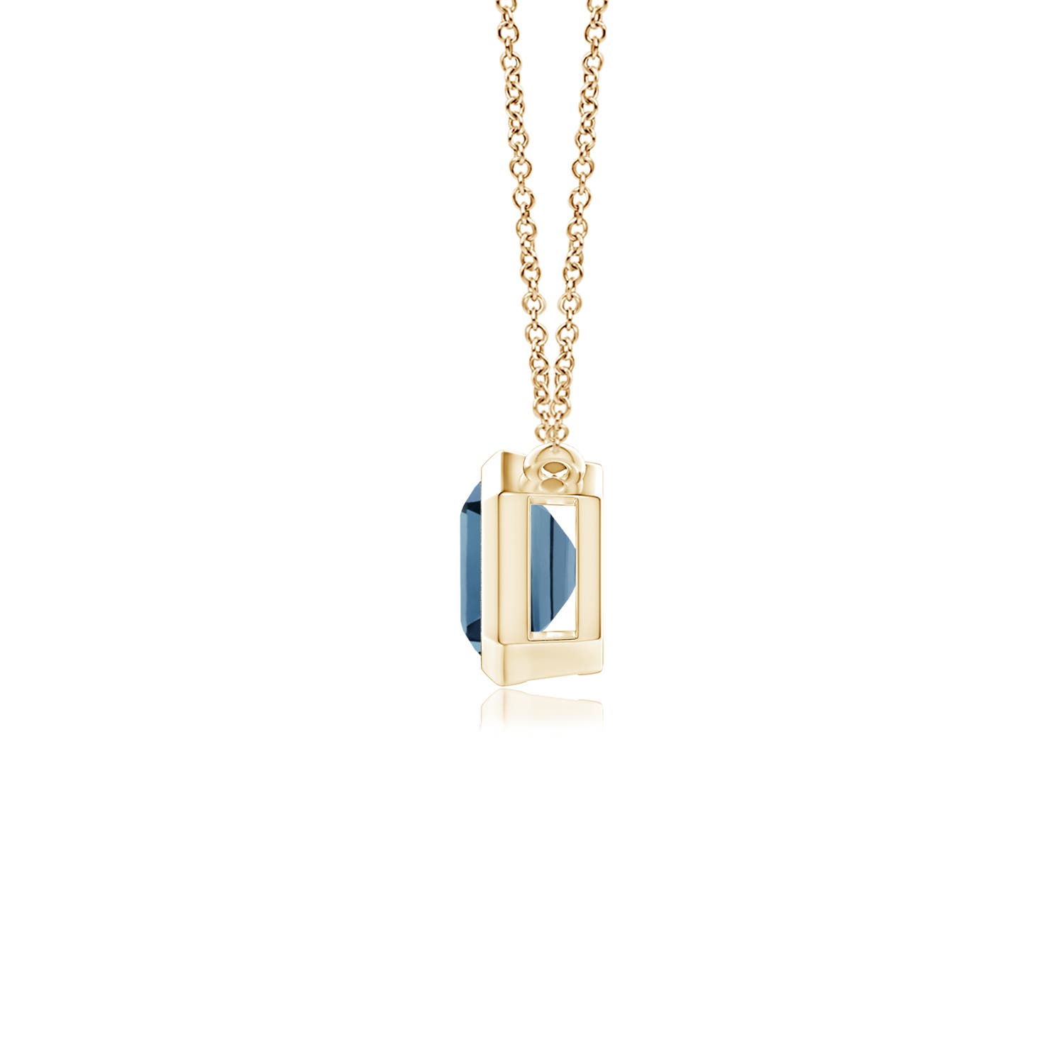 A - London Blue Topaz / 1.2 CT / 14 KT Yellow Gold