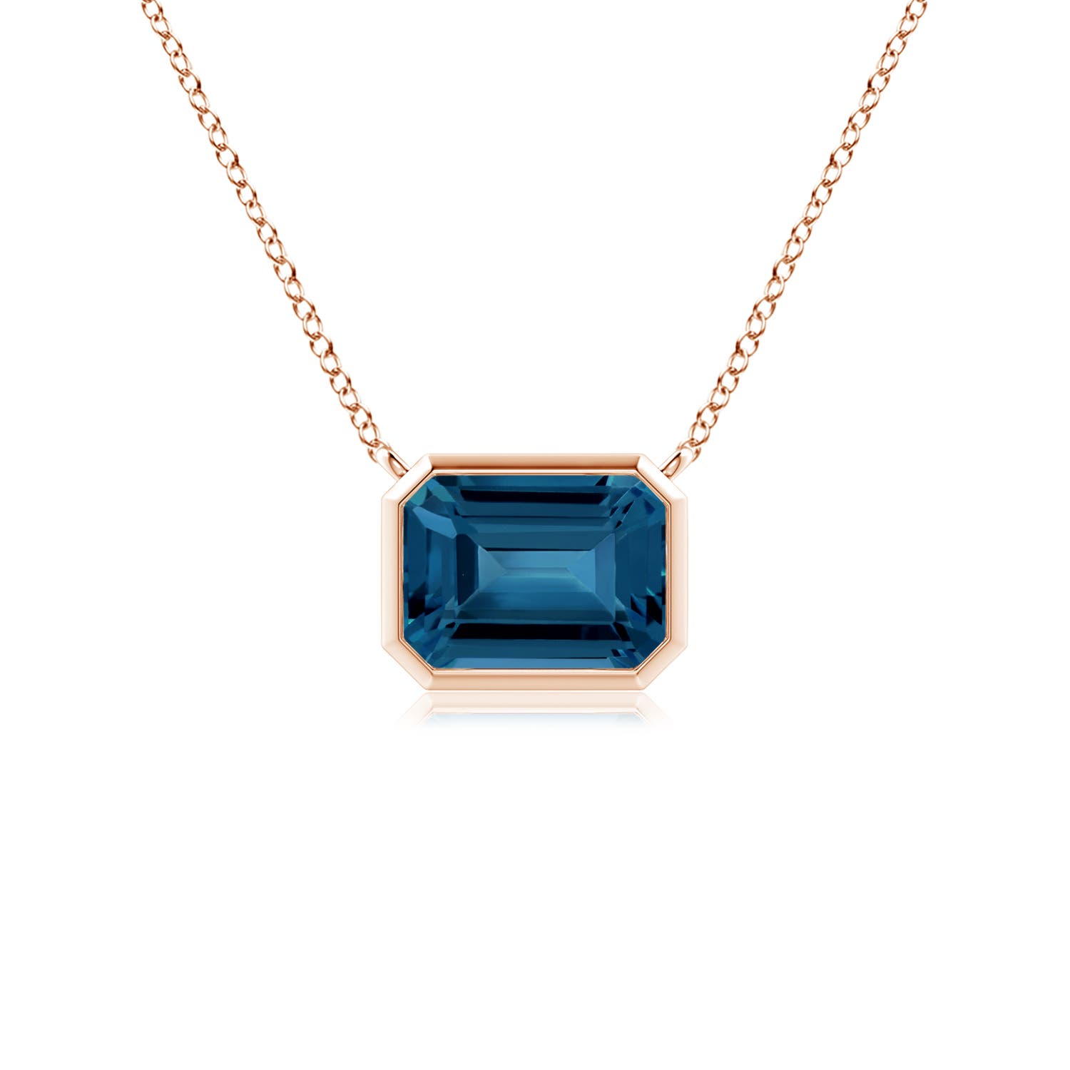 AAA - London Blue Topaz / 1.2 CT / 14 KT Rose Gold