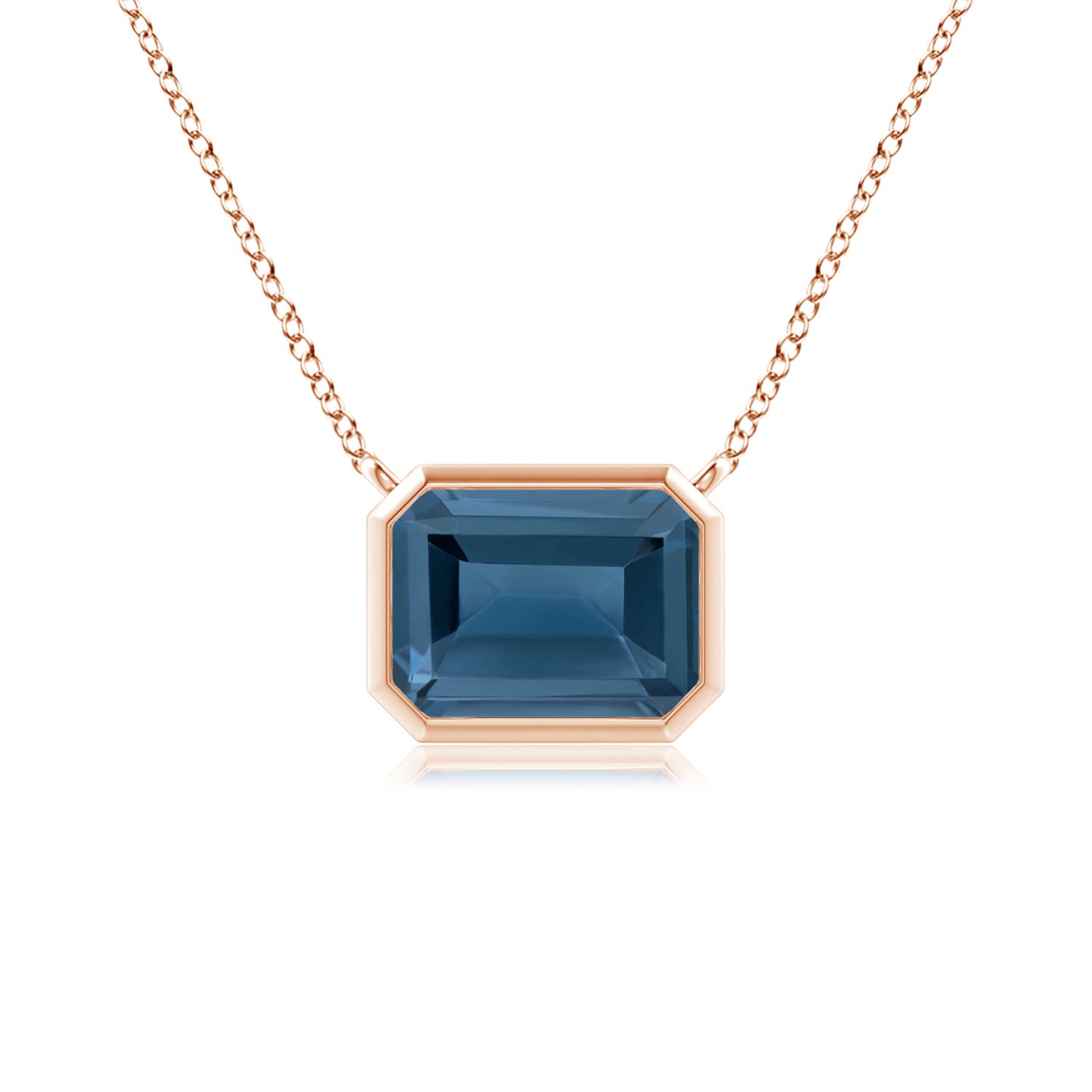 A - London Blue Topaz / 1.95 CT / 14 KT Rose Gold