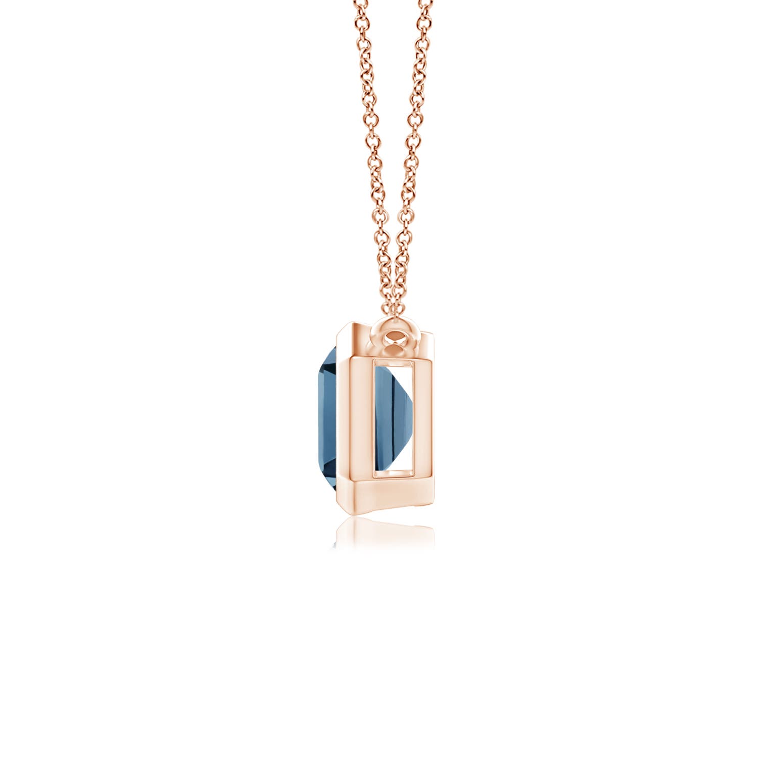 A - London Blue Topaz / 1.95 CT / 14 KT Rose Gold