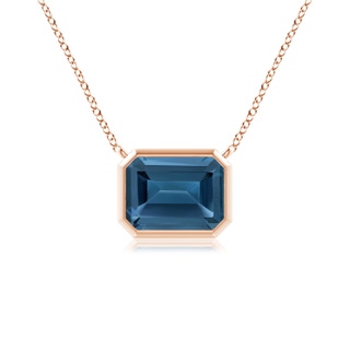Emerald Cut AA London Blue Topaz