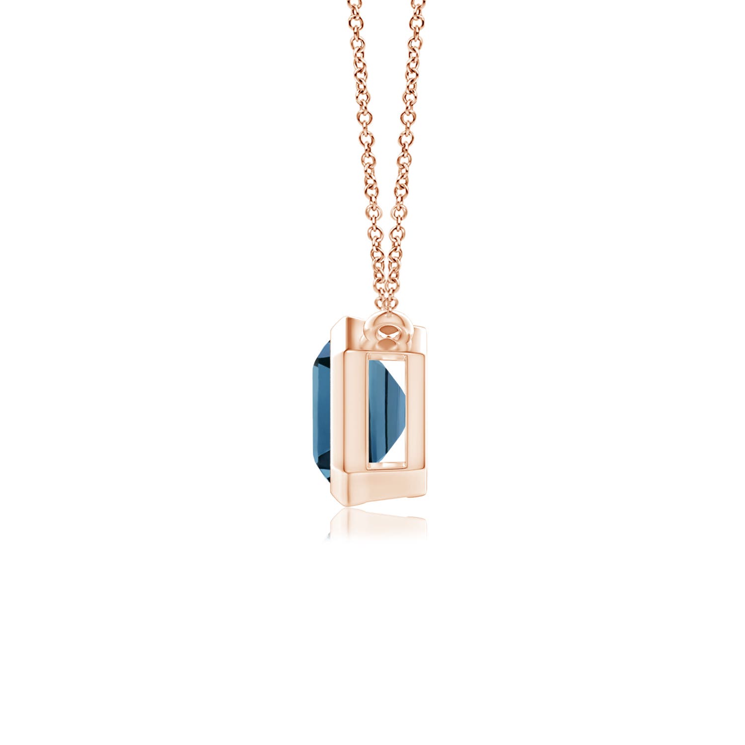 AA - London Blue Topaz / 1.95 CT / 14 KT Rose Gold