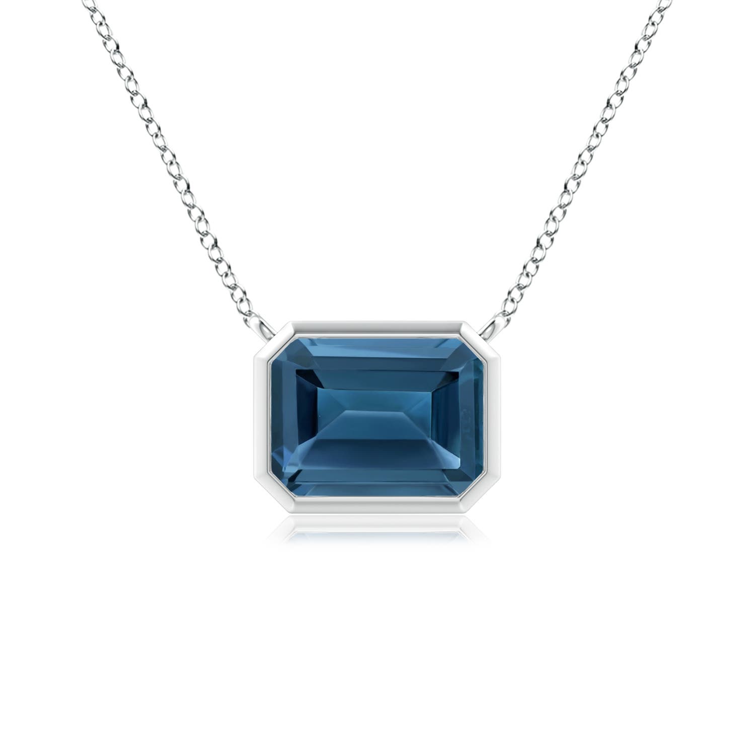 AA - London Blue Topaz / 1.95 CT / 14 KT White Gold