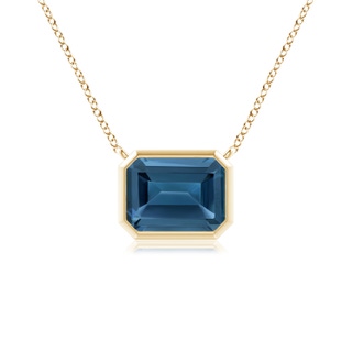 Emerald Cut AA London Blue Topaz