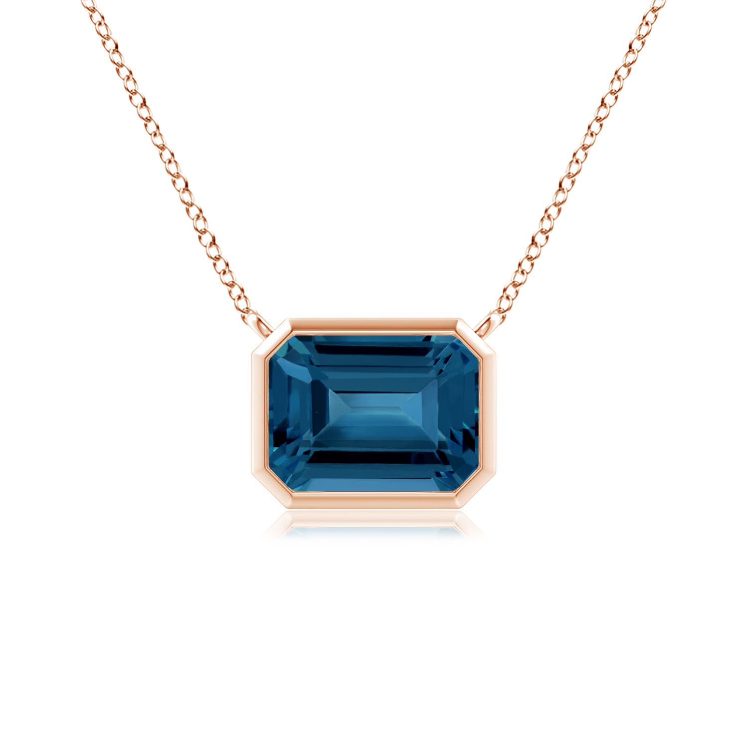 AAA - London Blue Topaz / 1.95 CT / 14 KT Rose Gold