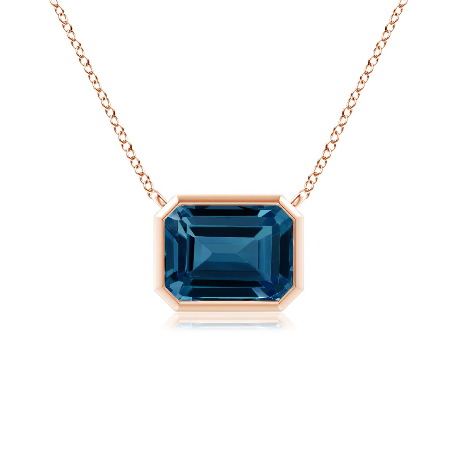 AAAA - London Blue Topaz / 1.95 CT / 14 KT Rose Gold