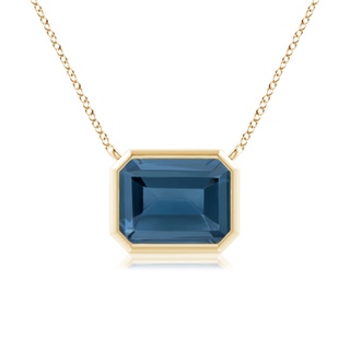 Emerald Cut A London Blue Topaz