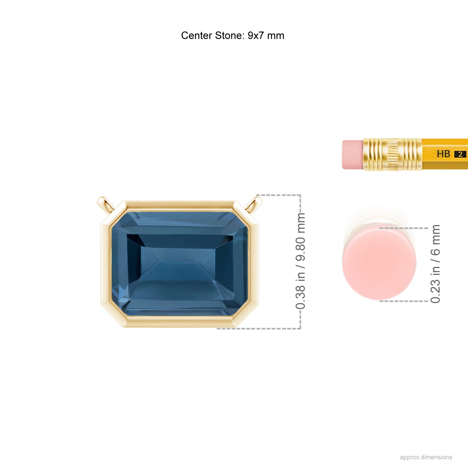 A - London Blue Topaz / 2.75 CT / 14 KT Yellow Gold