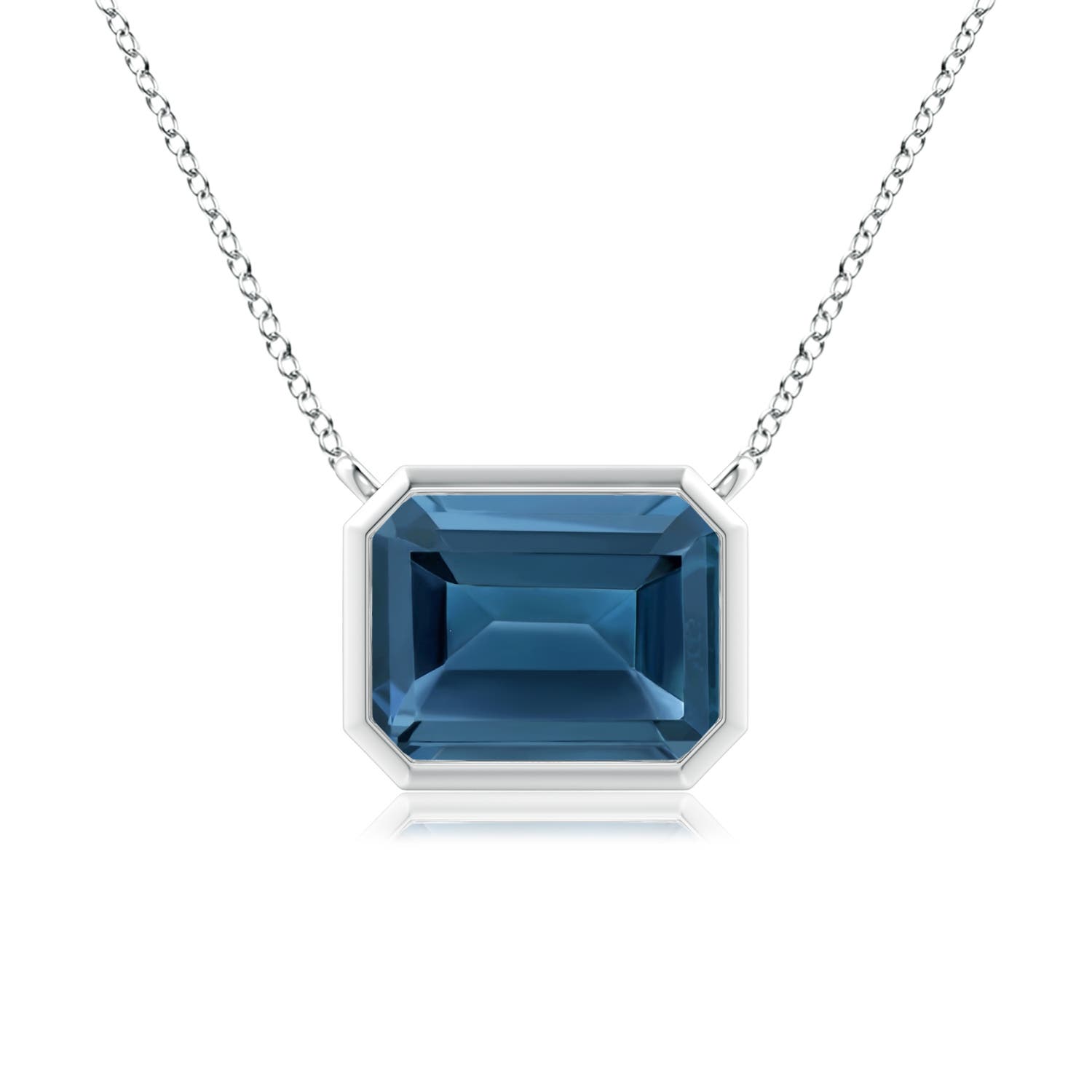 AA - London Blue Topaz / 2.75 CT / 14 KT White Gold