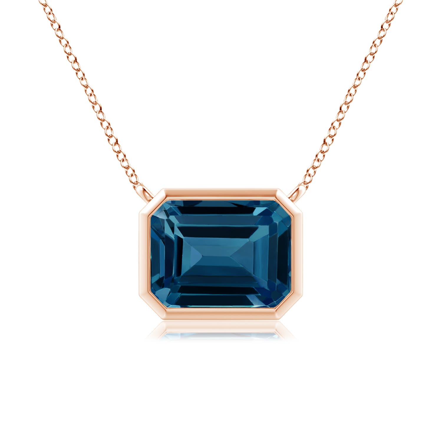 AAAA - London Blue Topaz / 2.75 CT / 14 KT Rose Gold