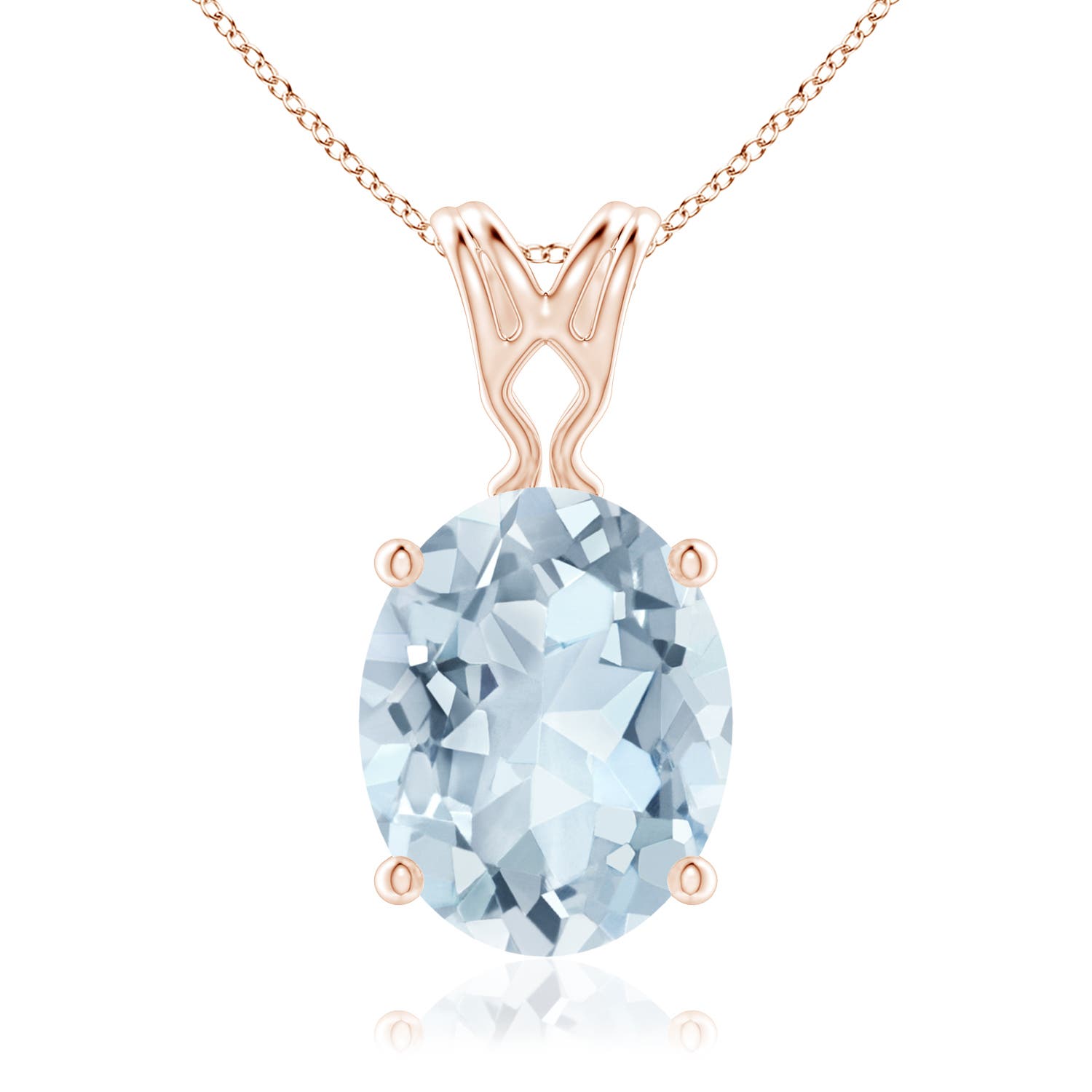 A - Aquamarine / 2.2 CT / 14 KT Rose Gold