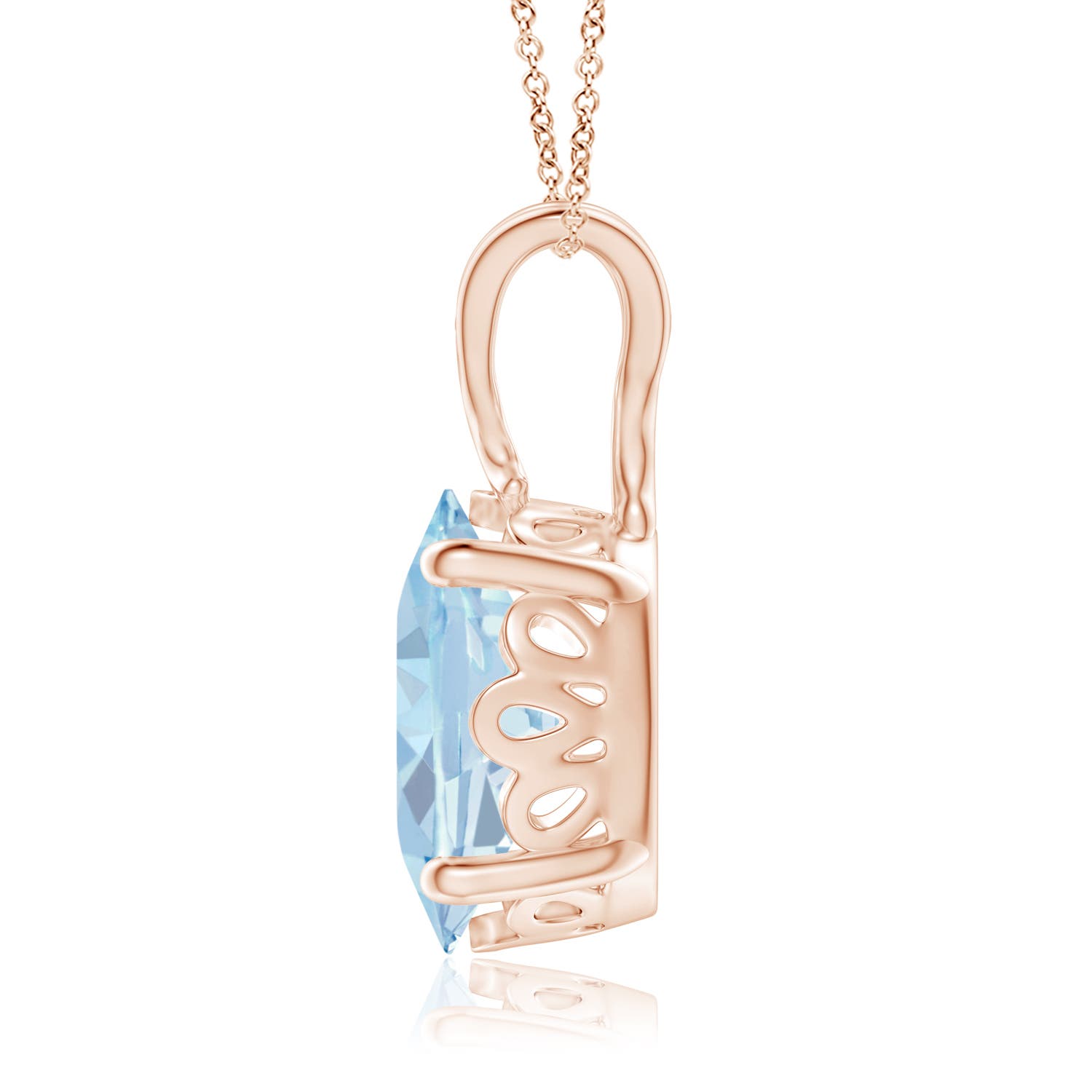 A - Aquamarine / 2.2 CT / 14 KT Rose Gold