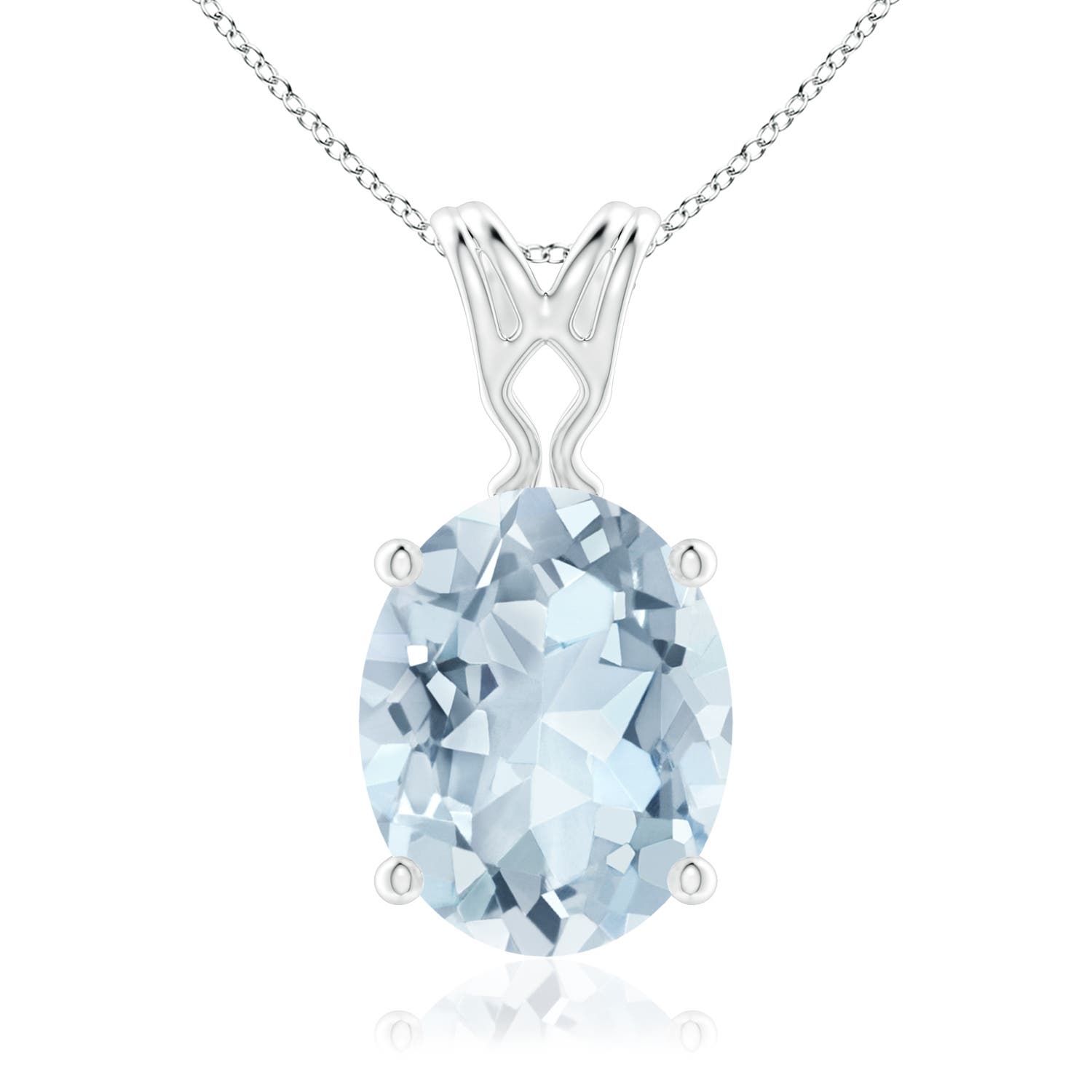 A - Aquamarine / 2.2 CT / 14 KT White Gold