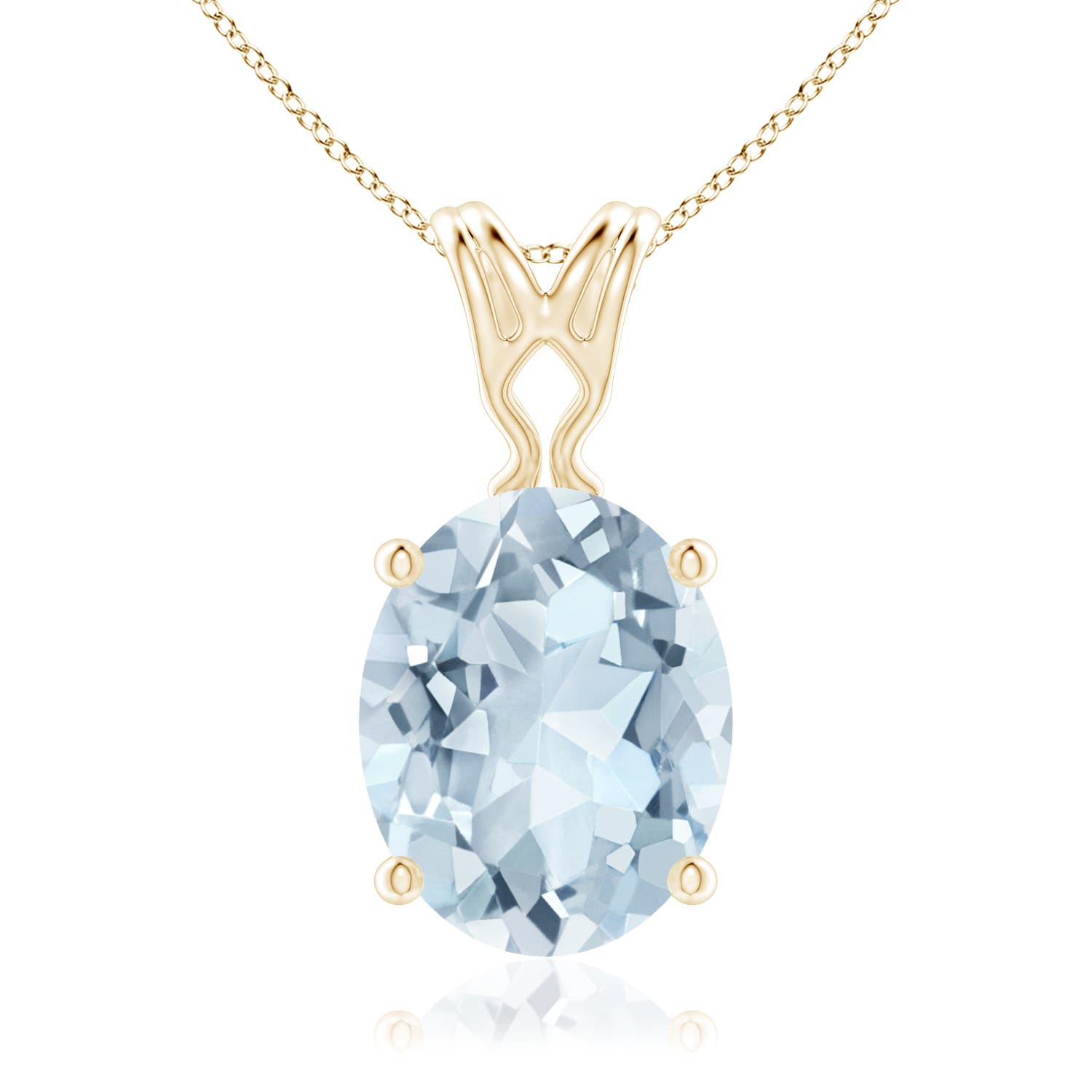 A - Aquamarine / 2.2 CT / 14 KT Yellow Gold