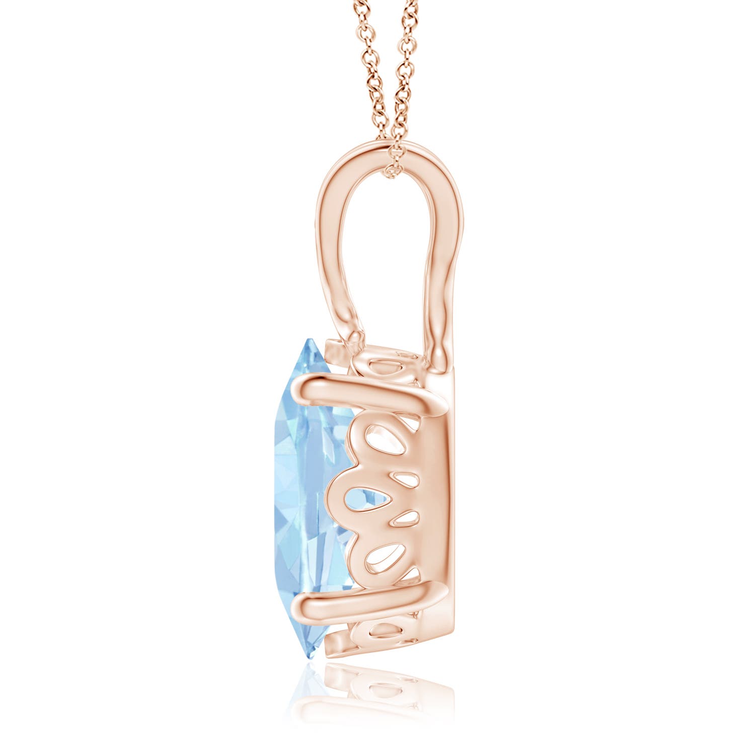 AA - Aquamarine / 2.2 CT / 14 KT Rose Gold