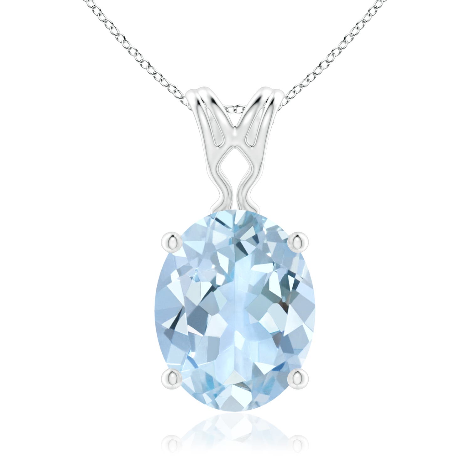 AA - Aquamarine / 2.2 CT / 14 KT White Gold