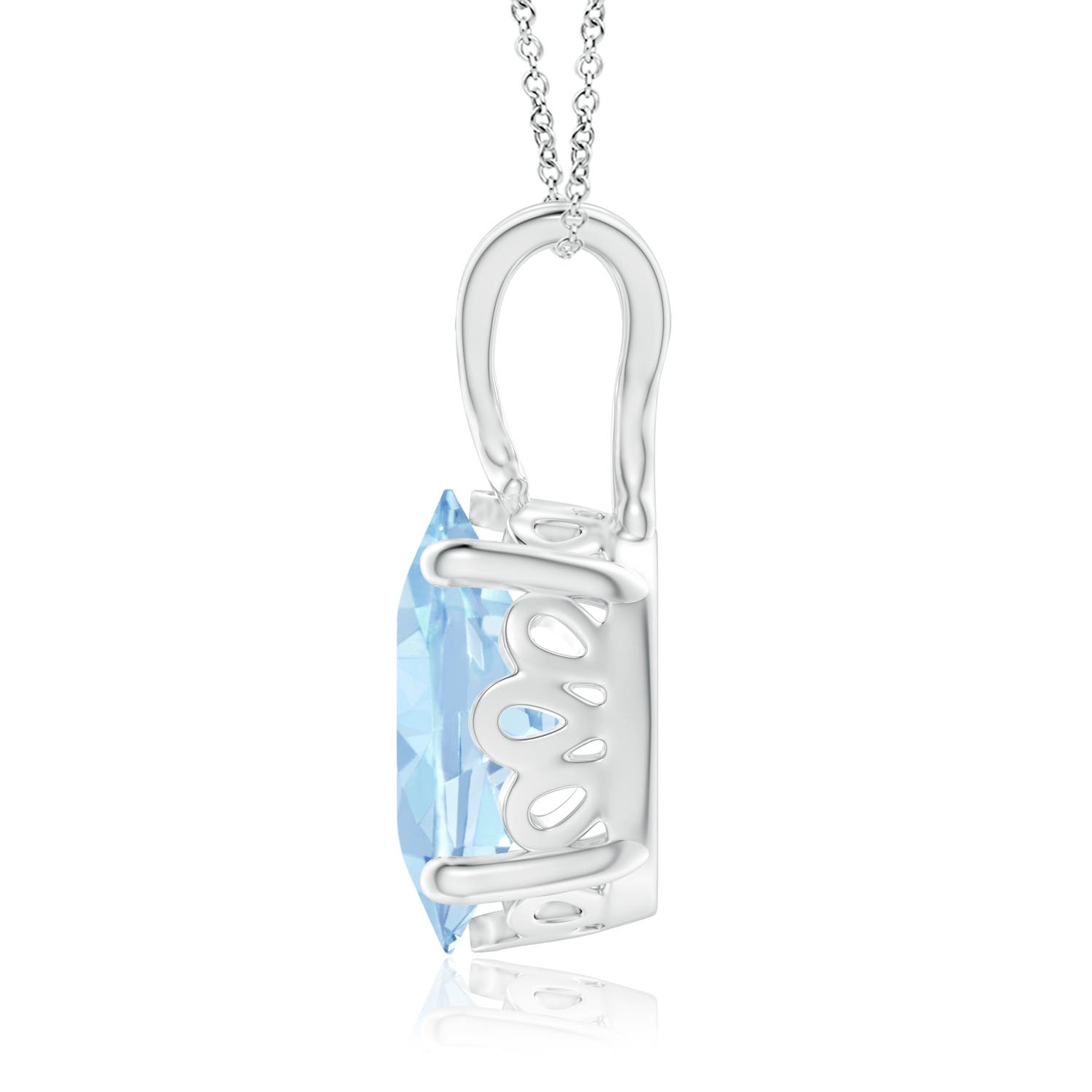 AA - Aquamarine / 2.2 CT / 14 KT White Gold