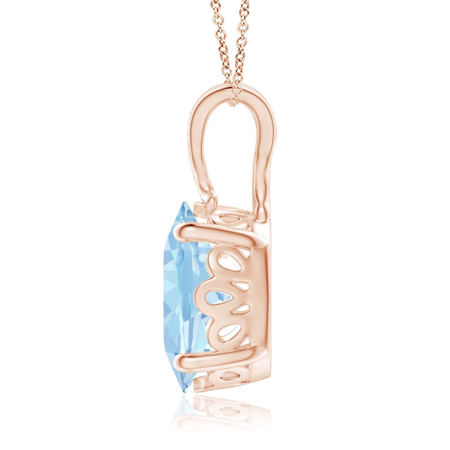 AAA - Aquamarine / 2.2 CT / 14 KT Rose Gold