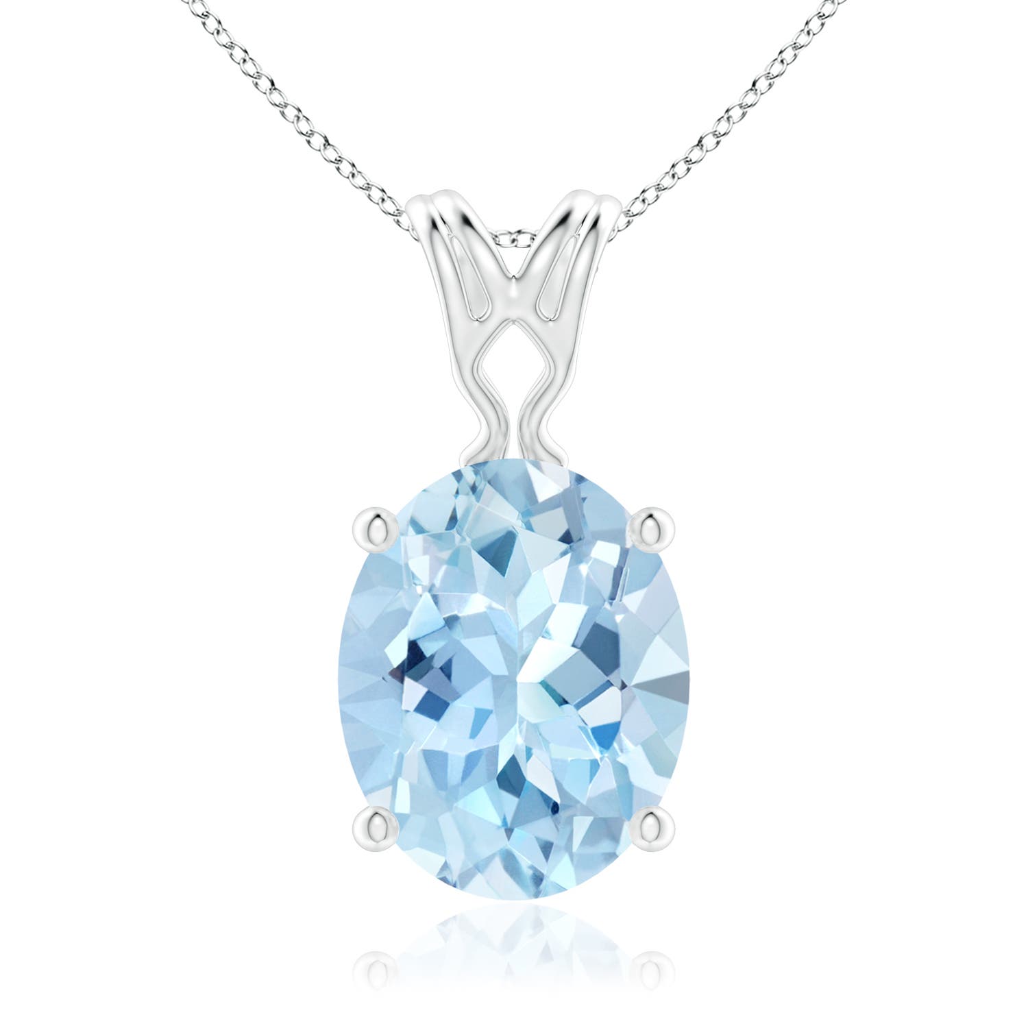 AAA - Aquamarine / 2.2 CT / 14 KT White Gold