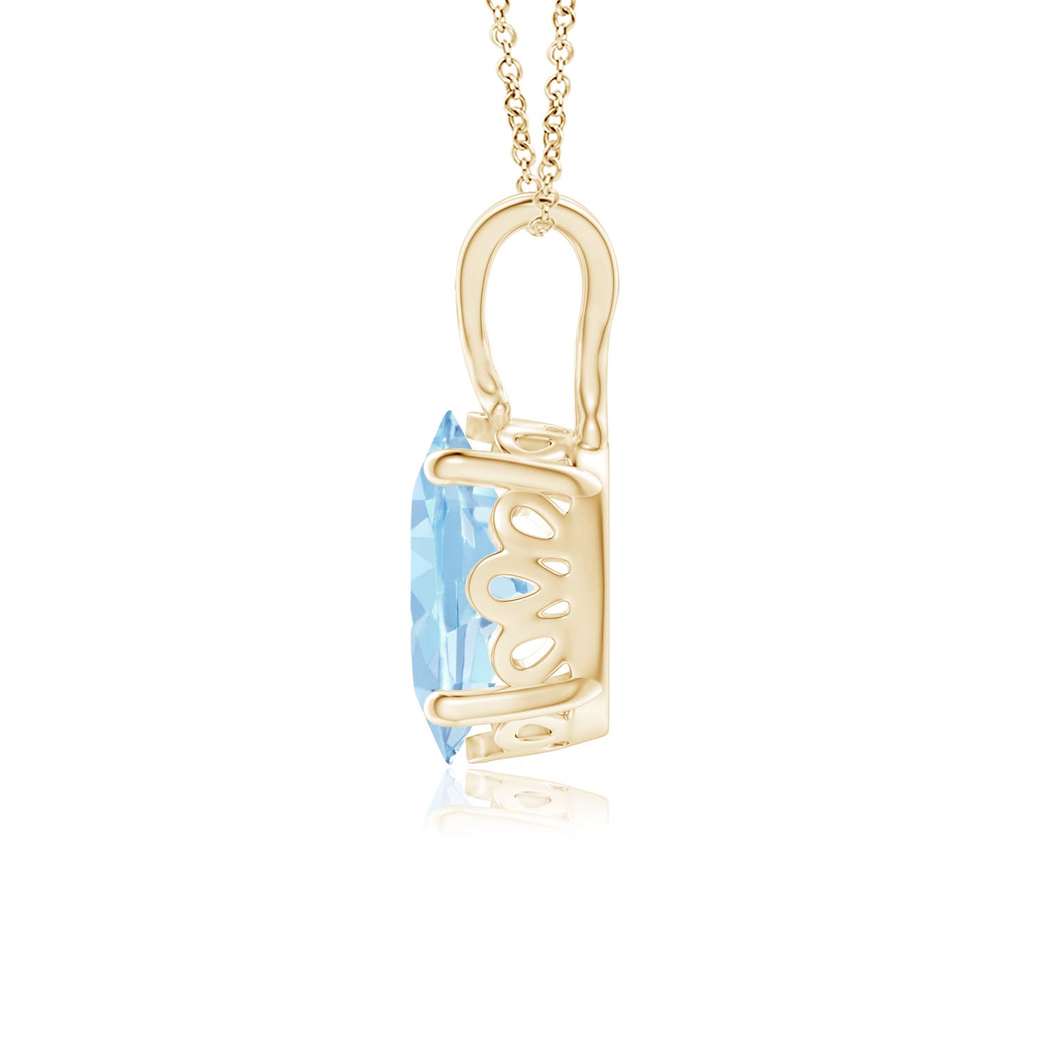 AAA - Aquamarine / 1 CT / 14 KT Yellow Gold