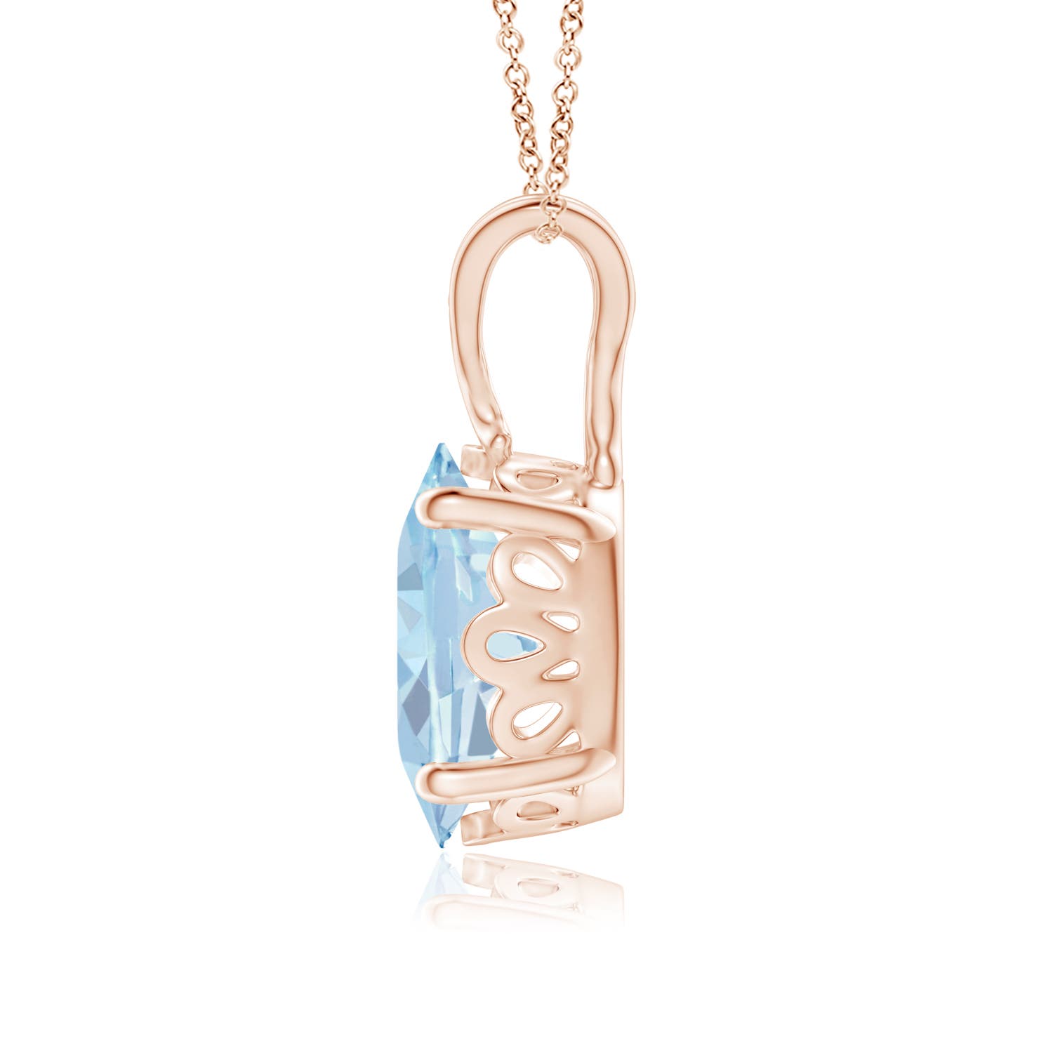 A - Aquamarine / 1.5 CT / 14 KT Rose Gold