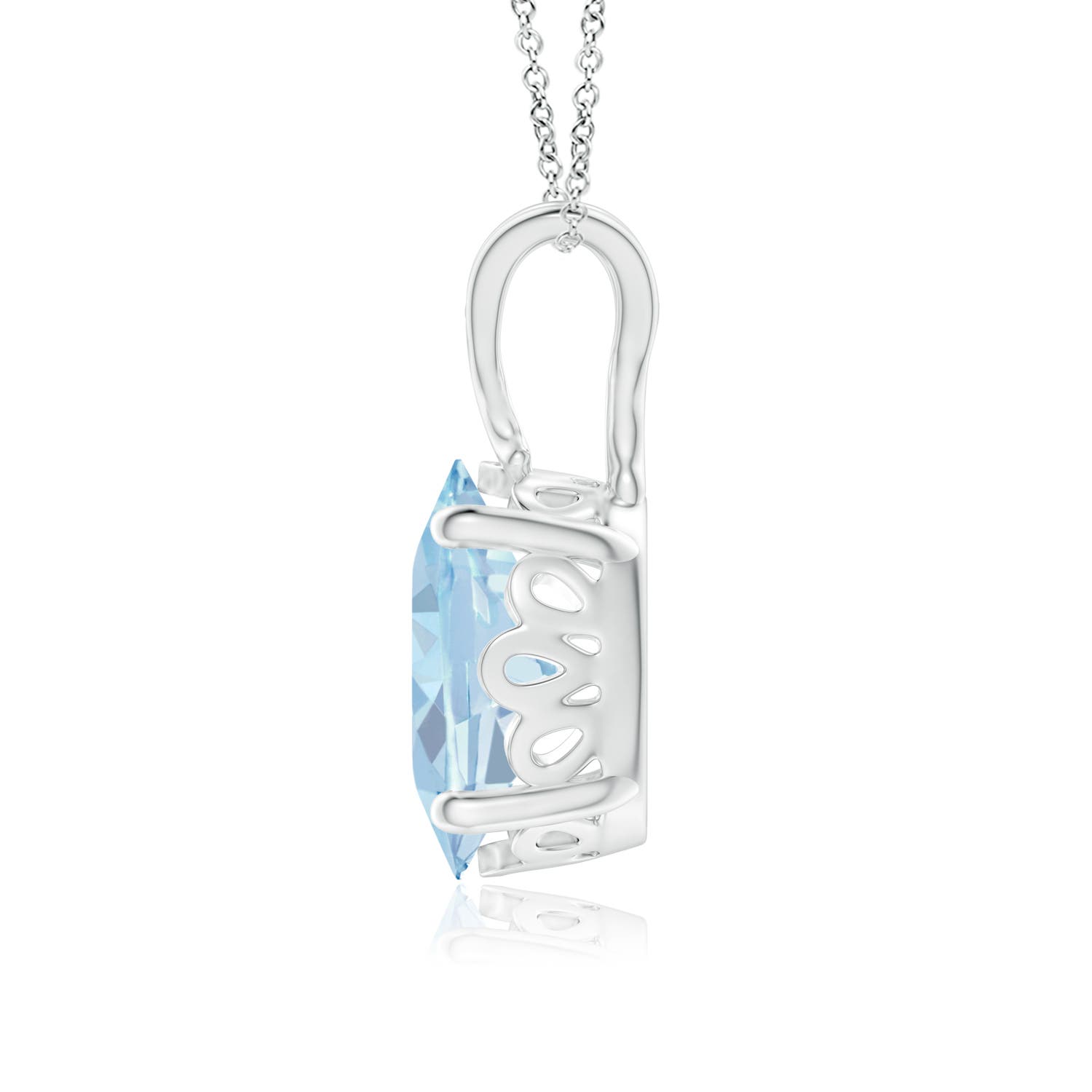 A - Aquamarine / 1.5 CT / 14 KT White Gold