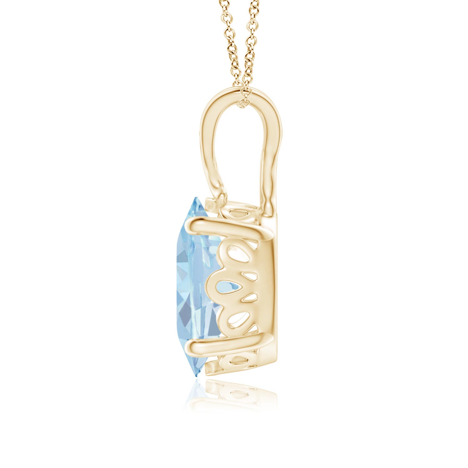 A - Aquamarine / 1.5 CT / 14 KT Yellow Gold