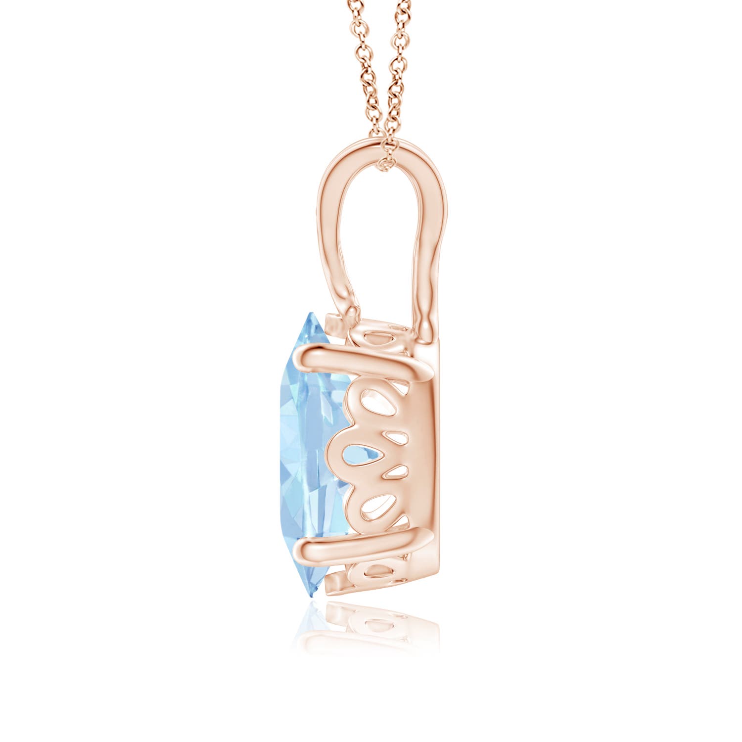 AA - Aquamarine / 1.5 CT / 14 KT Rose Gold