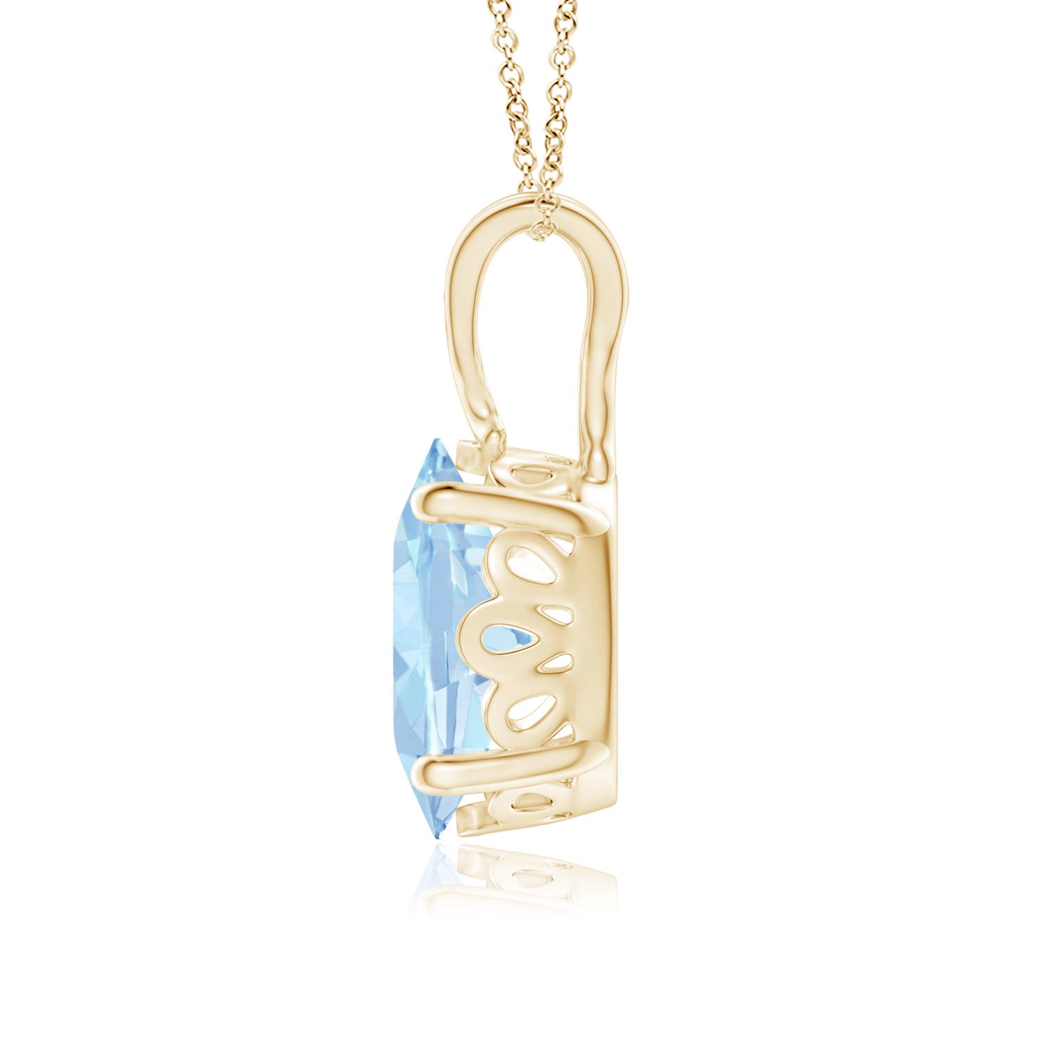 AA - Aquamarine / 1.5 CT / 14 KT Yellow Gold